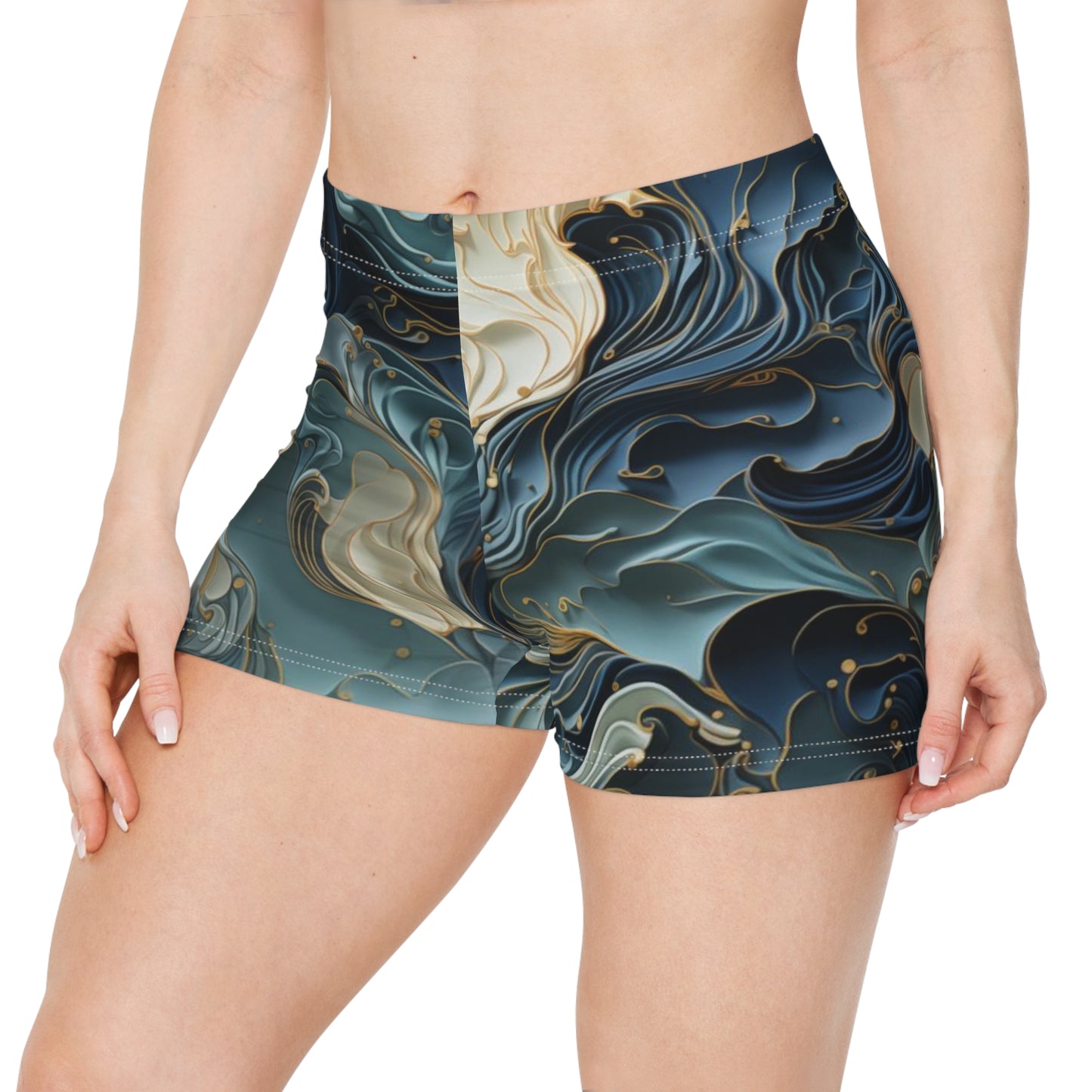 Workout Shorts - Avice Salabhasana Anime Ocean