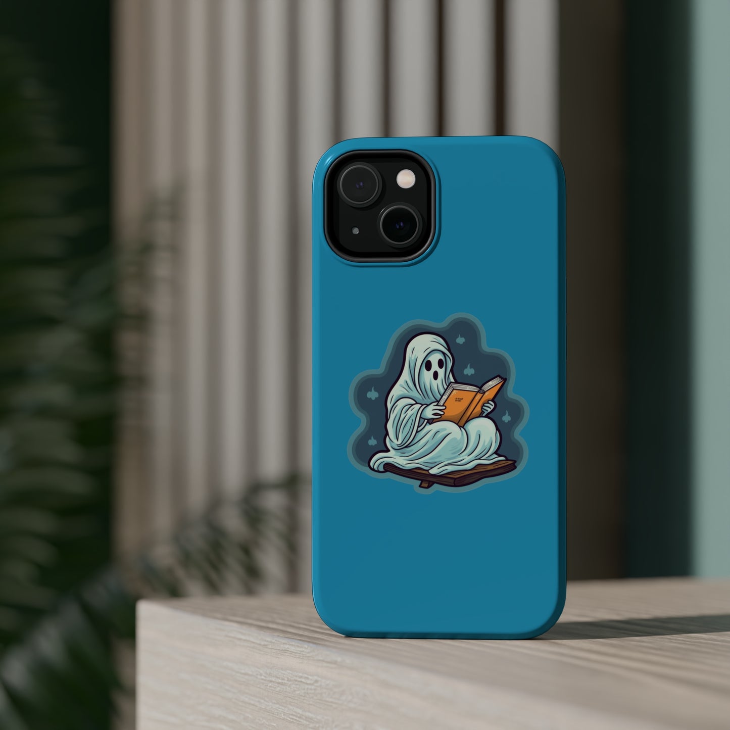 Bookish Ghost Phone Case, Halloween Literary iPhone Case, Teacher's Halloween Present, Librarian Themed Phone Case, Spooky Ghost iPhone Case