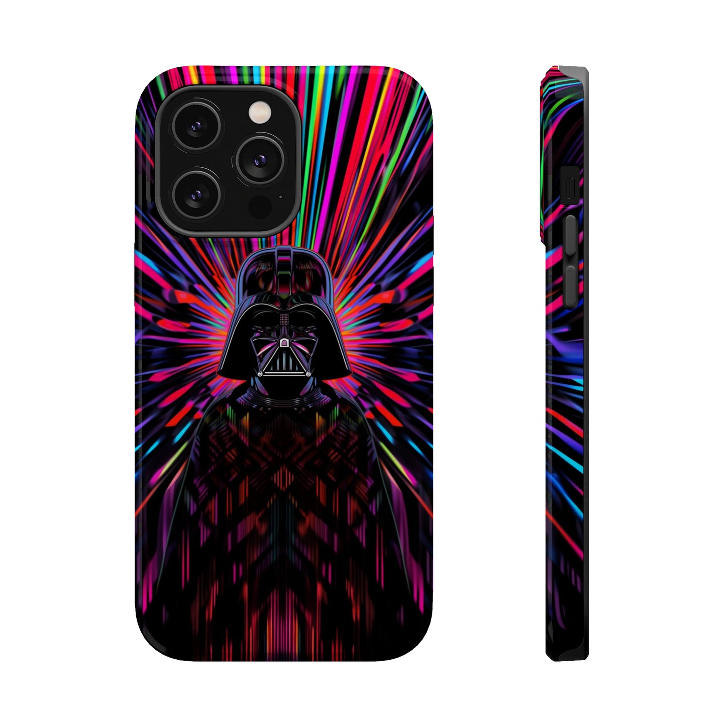 MagSafe Tough iPhone Case - Darth Vader Op Art Vintage