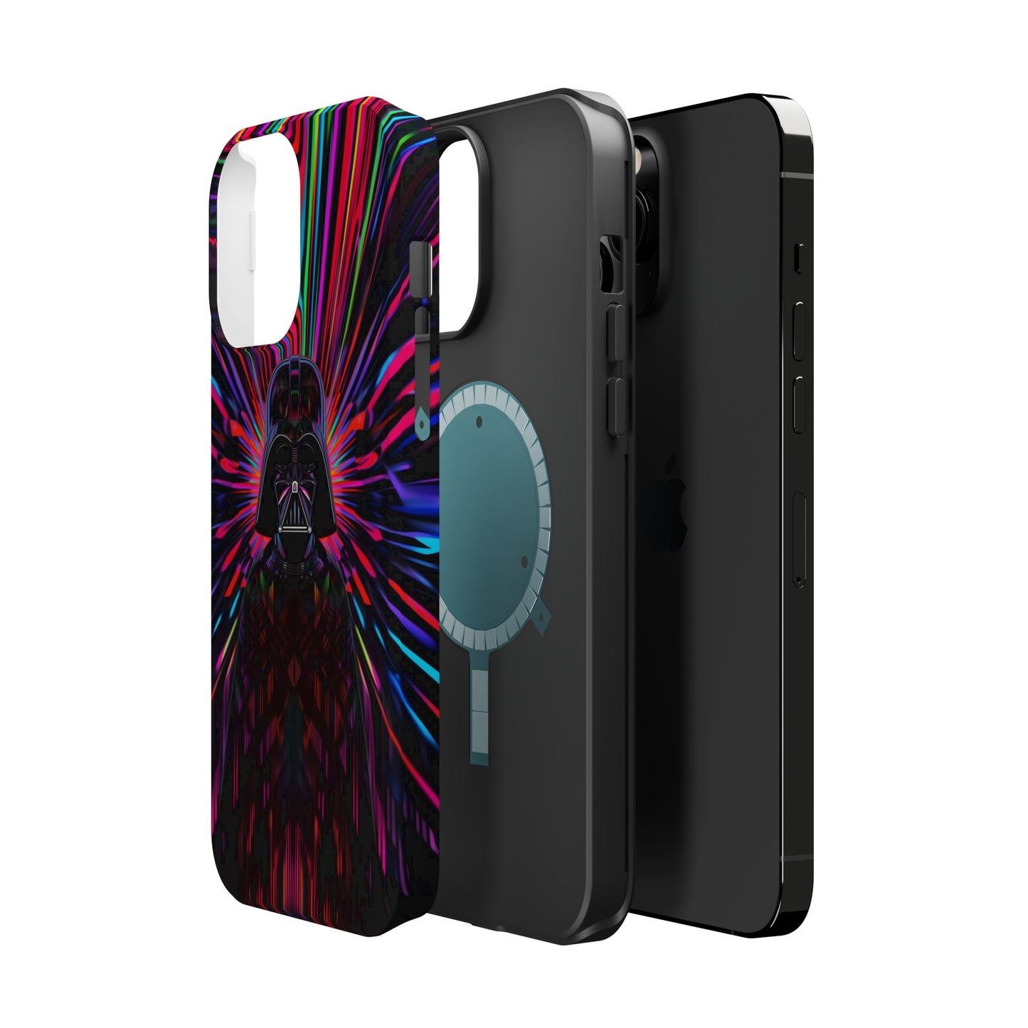 MagSafe Tough iPhone Case - Darth Vader Op Art Vintage