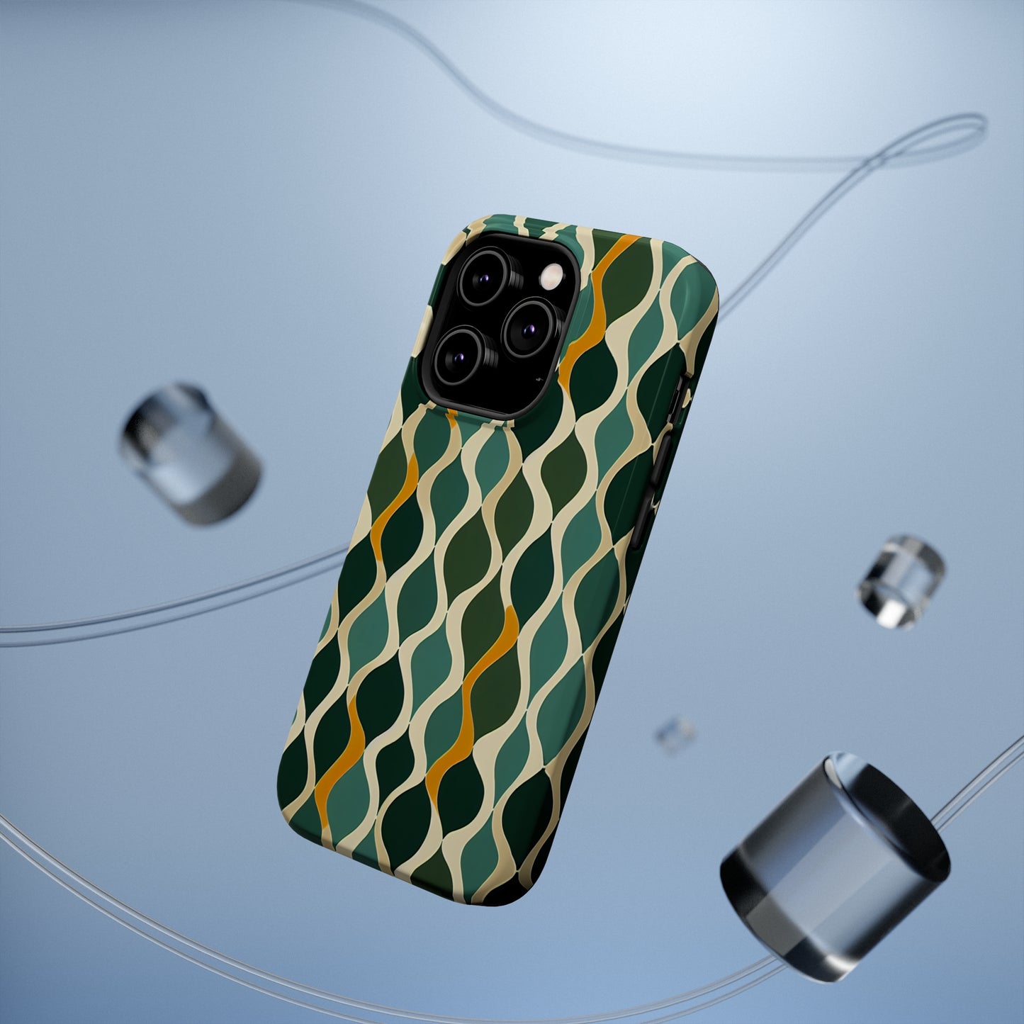 MagSafe Tough iPhone Case - Deco Aqua Ringlets.png