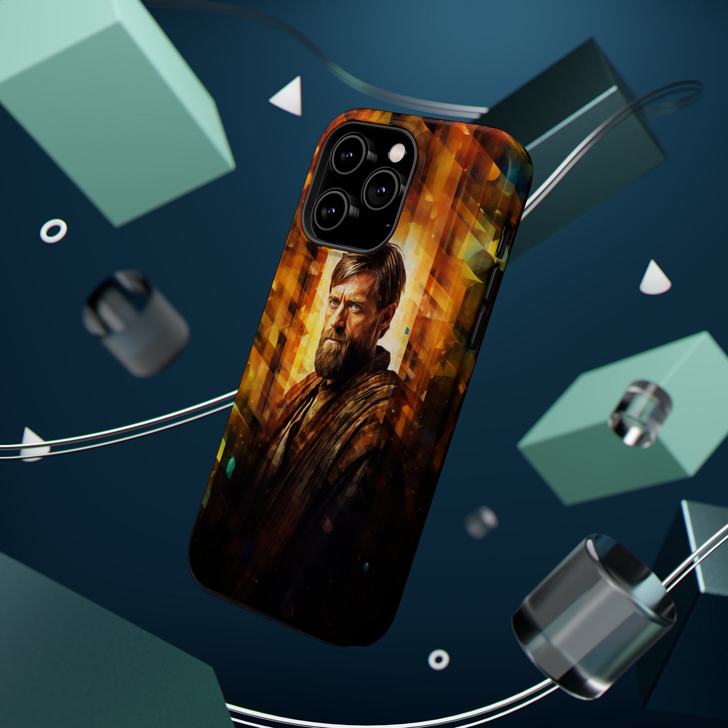 MagSafe Tough iPhone Case - Obi Wan Kenobi Abstract Expressionism