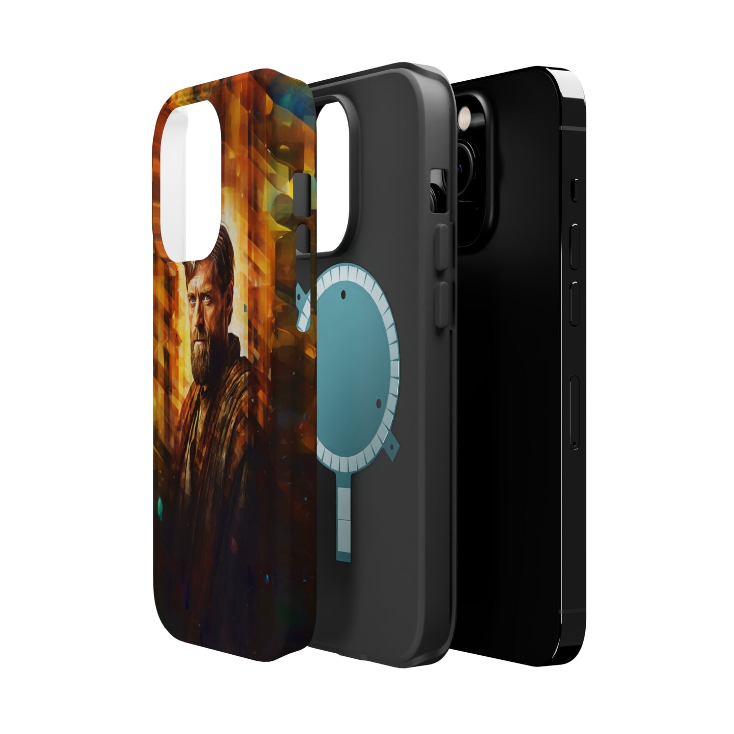 MagSafe Tough iPhone Case - Obi Wan Kenobi Abstract Expressionism