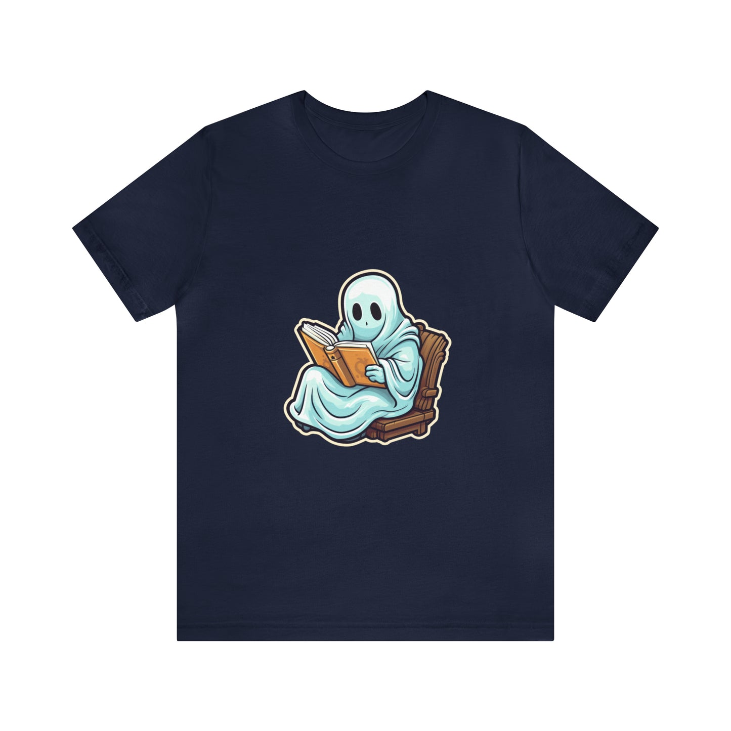 Ghost Reading Books Tee Shirt, Halloween Teacher Gift, Librarian, Ghost, Halloween Tee