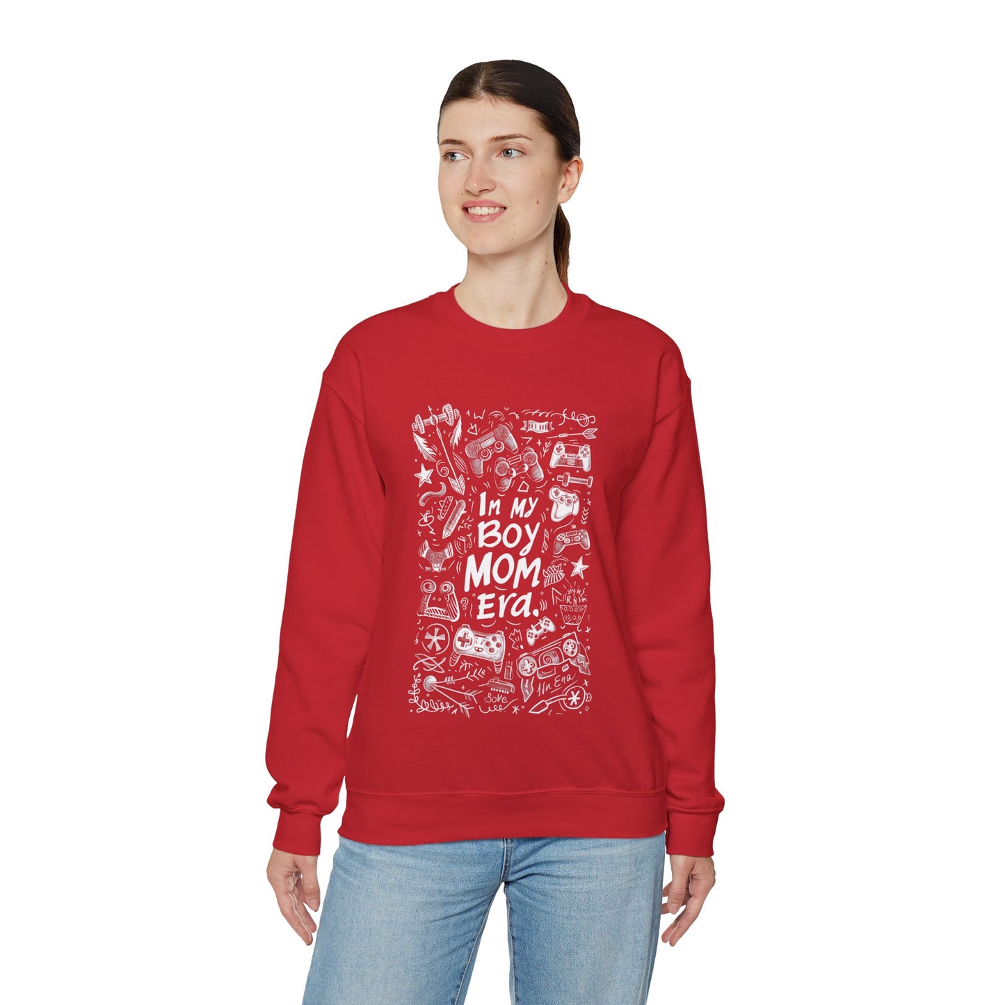 Unisex Heavy Blend™ Crewneck Sweatshirt - In My Boy Mom Era - Gamer
