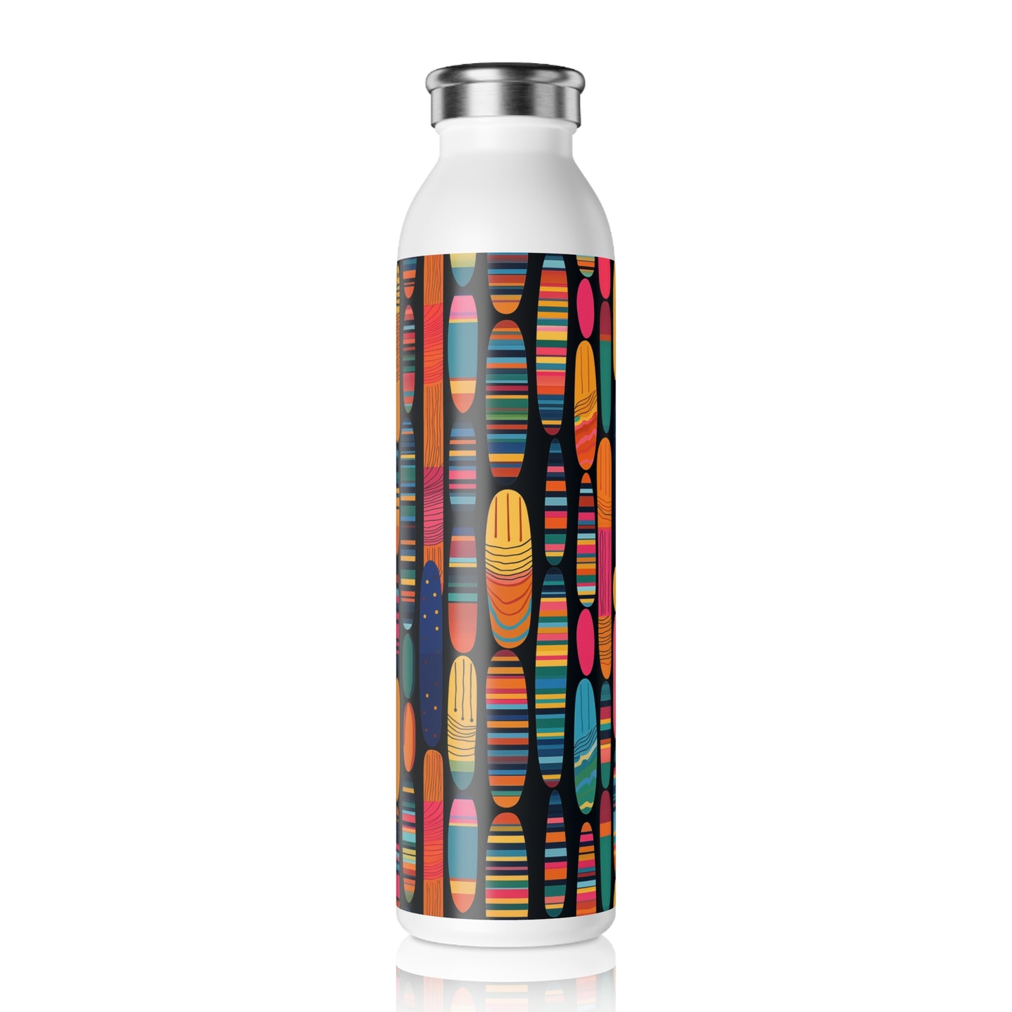Slim Water Bottle - Petrarca So Paulo Stripes