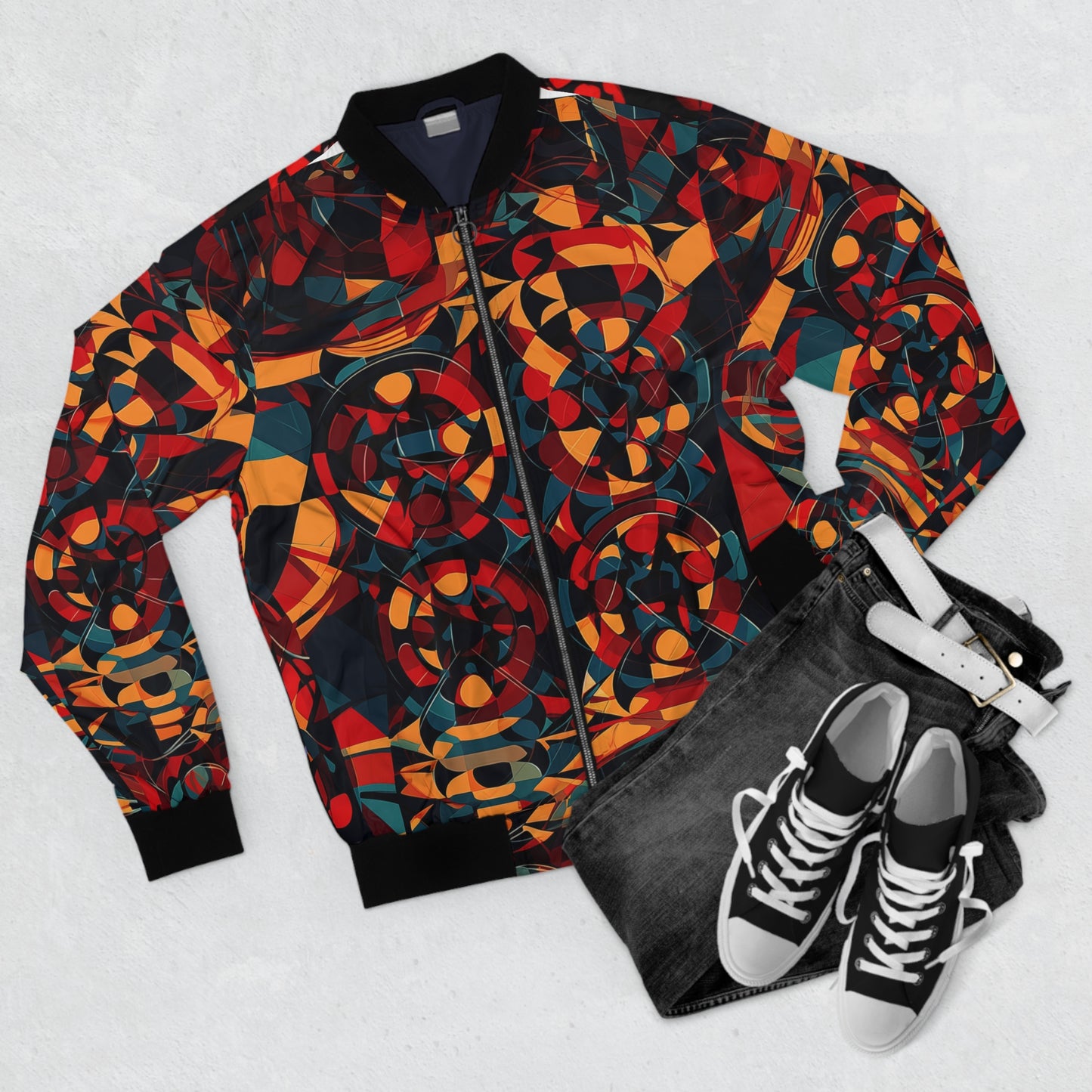 Men's Bomber Jacket - Darth Maul Catholic Stained Glass