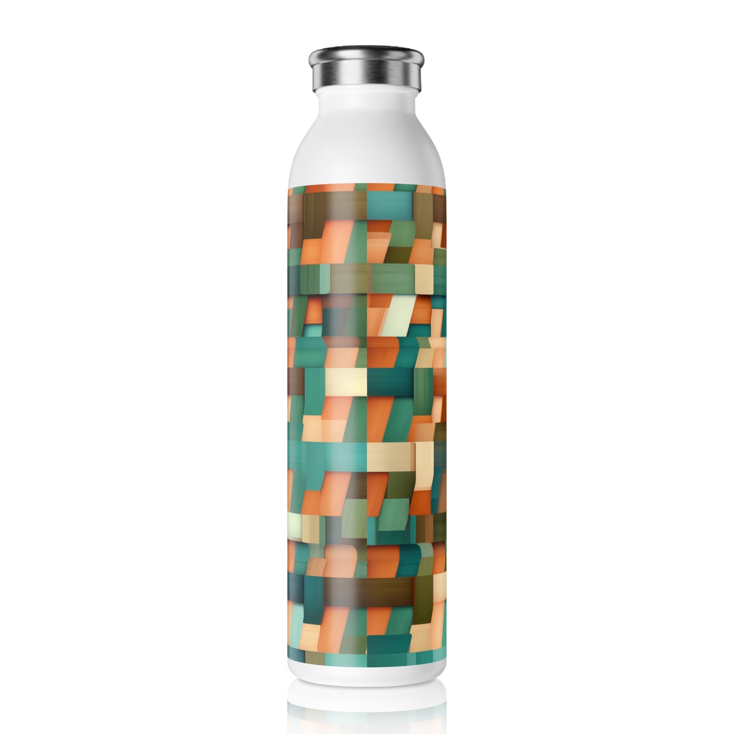 Slim Water Bottle - Euphemia Livorno Basketweave