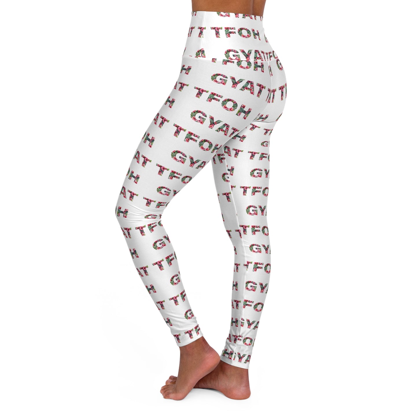 High Waisted Leggings | GYAT TFOH Hawaiian Hibiscus