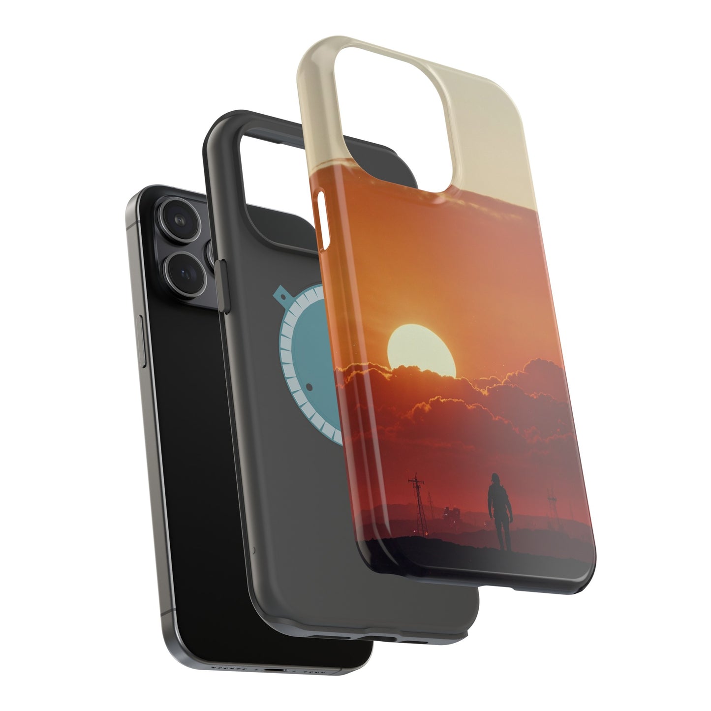 MagSafe Tough iPhone Case - Galactic Synthwave