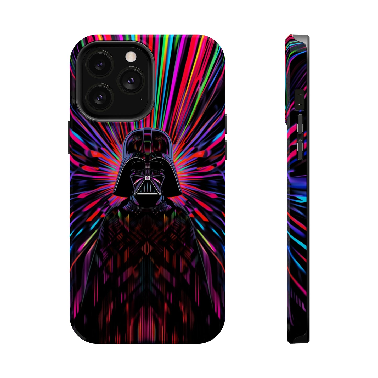 MagSafe Tough iPhone Case - Darth Vader Op Art Vintage