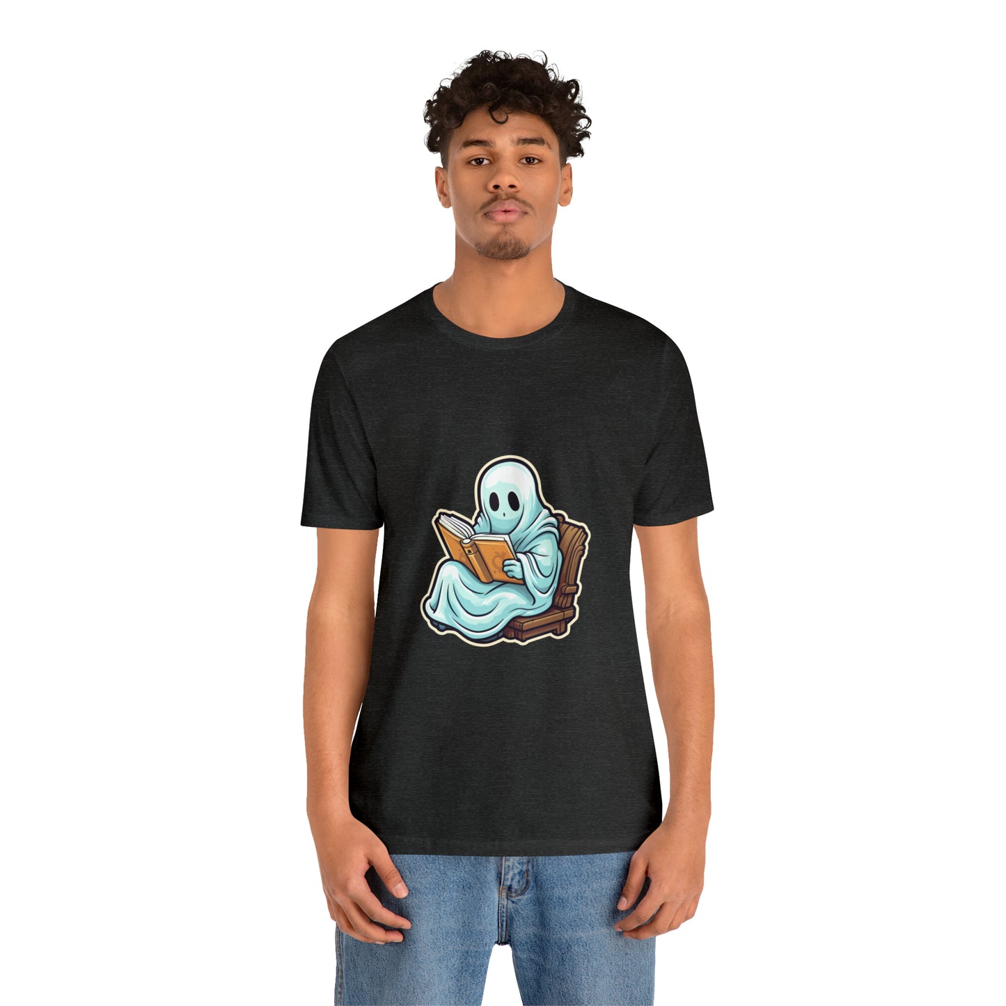Ghost Reading Books Tee Shirt, Halloween Teacher Gift, Librarian, Ghost, Halloween Tee