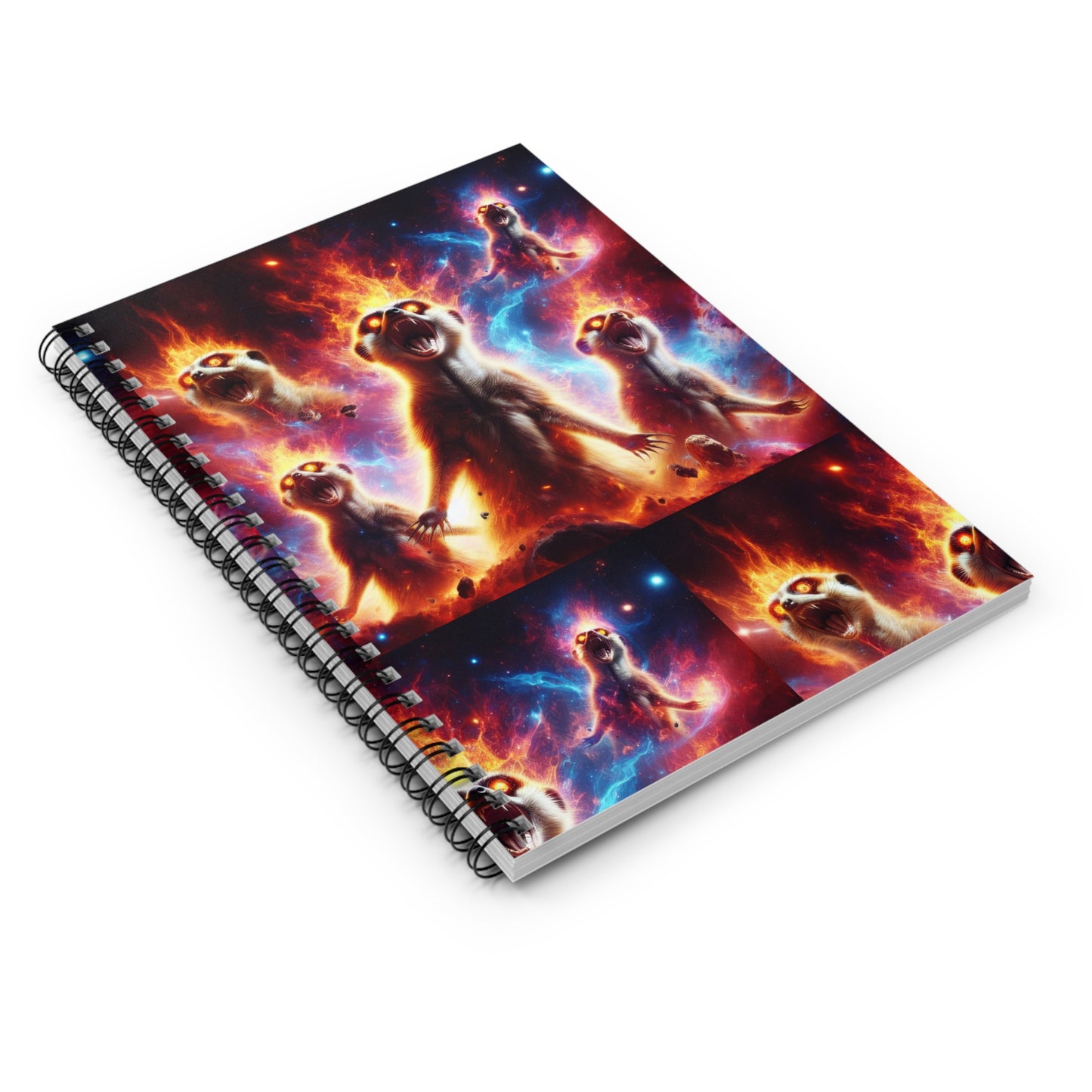 Spiral Notebook with Ruled Line - Meerkat Cosmic Level