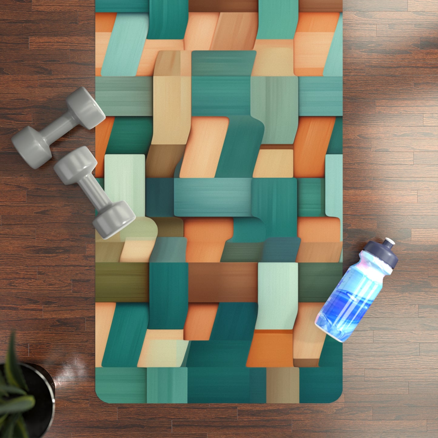 Rubber Yoga Mat- Euphemia Livorno Basketweave
