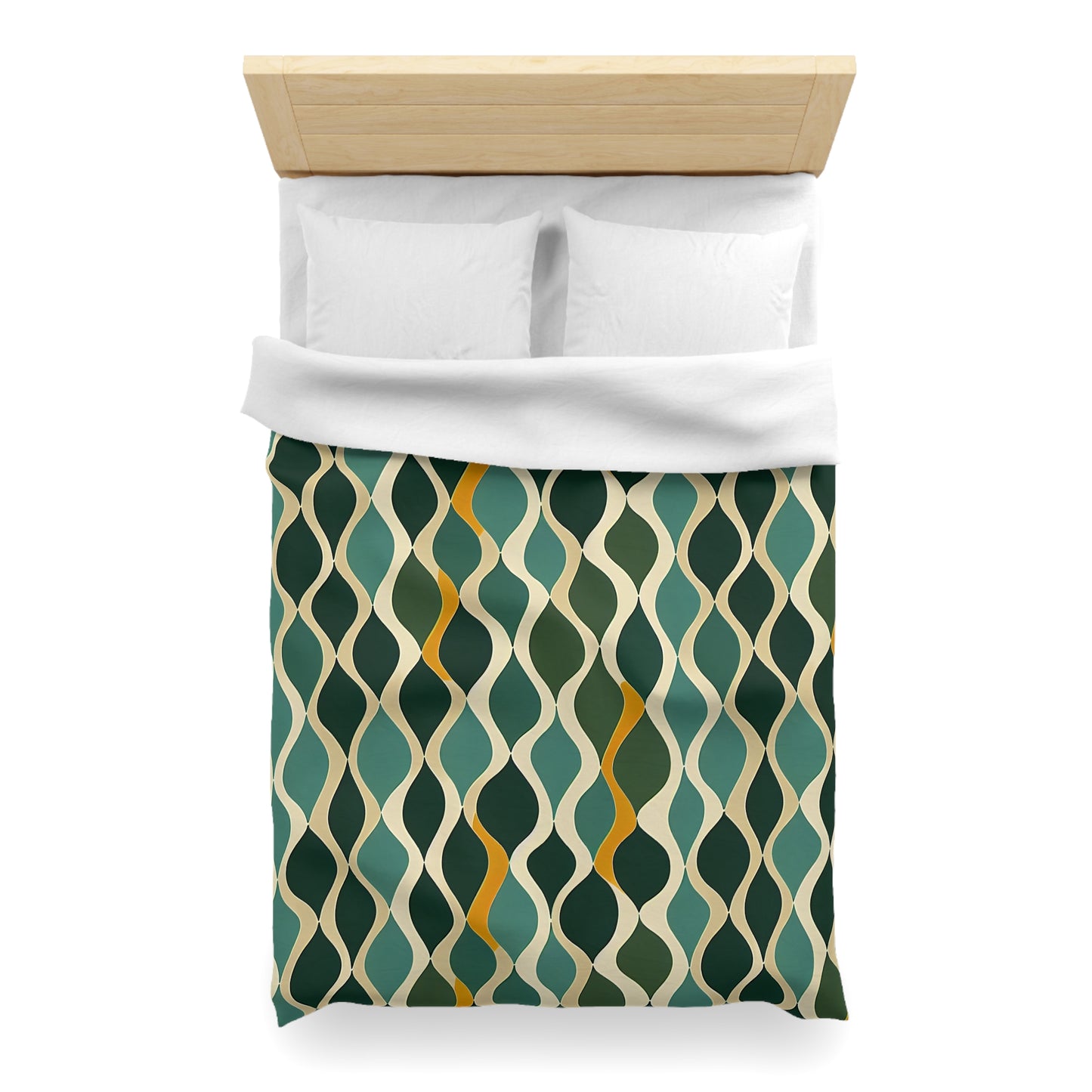 Duvet Cover - Deco Aqua Ringlets