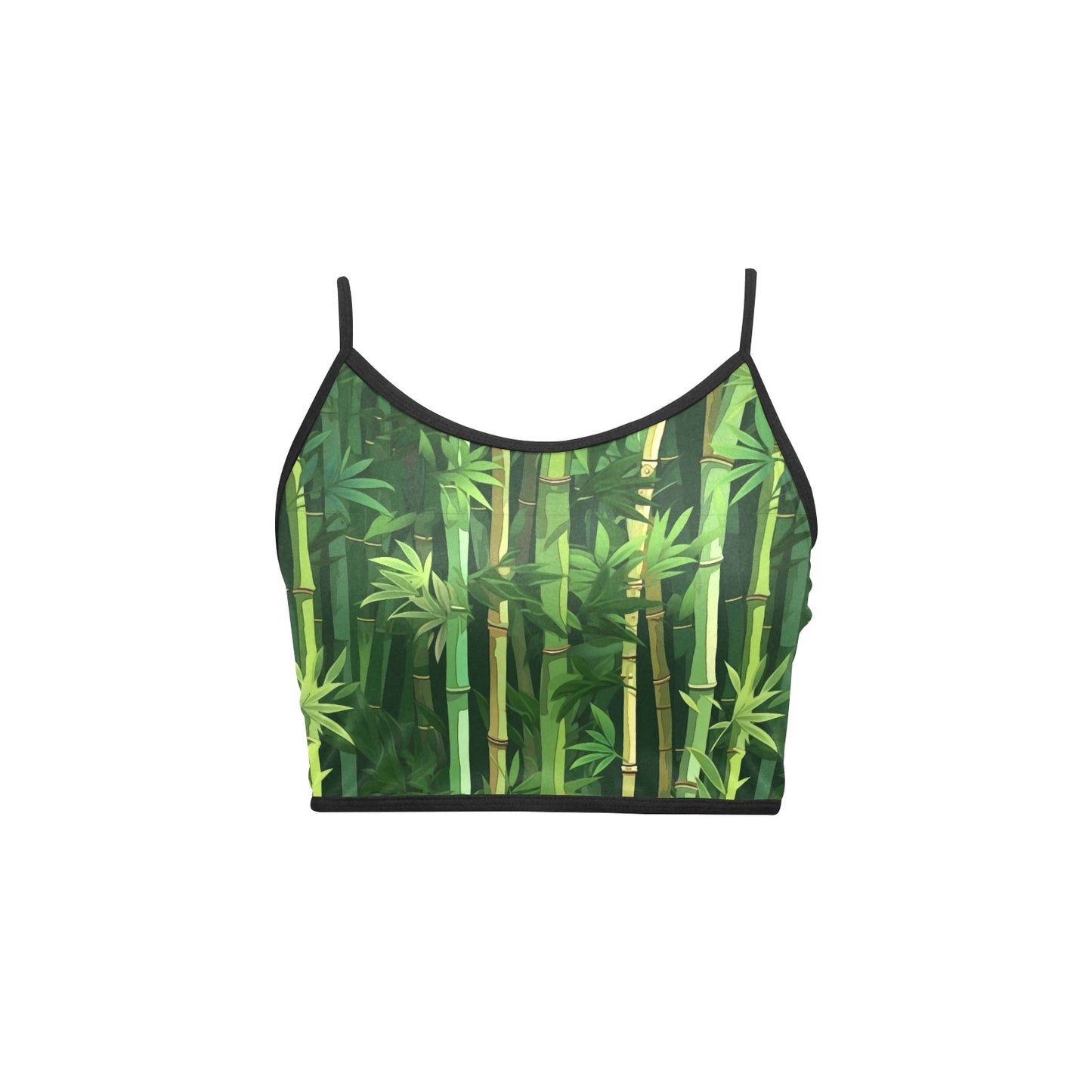 Women's Spaghetti Strap Crop Top - Secret Forest