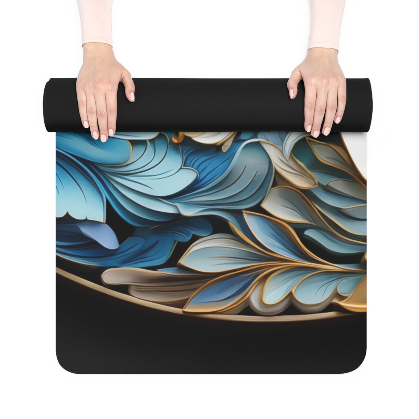 Rubber Yoga Mat- Mirabel Garudasana Paisley