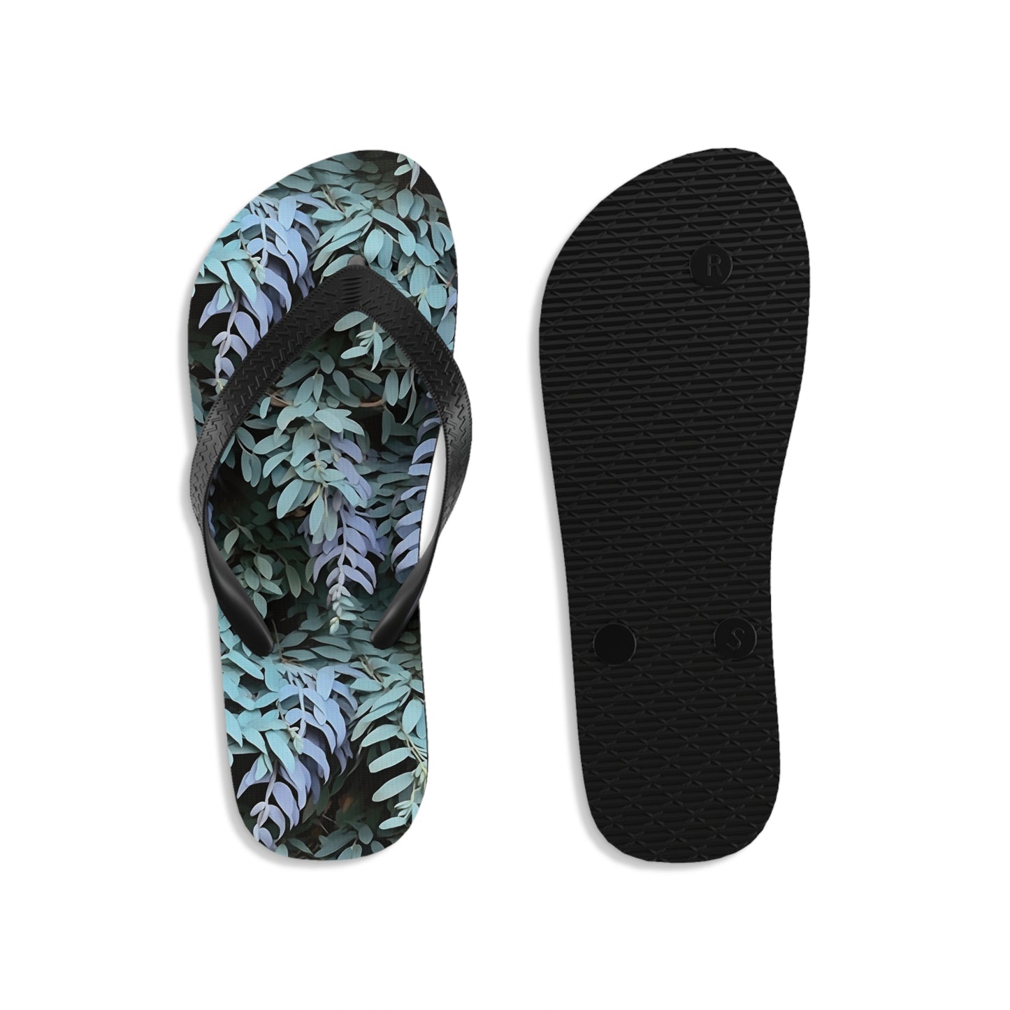 Unisex Flip-Flops - Purple Sage, Purple Sage