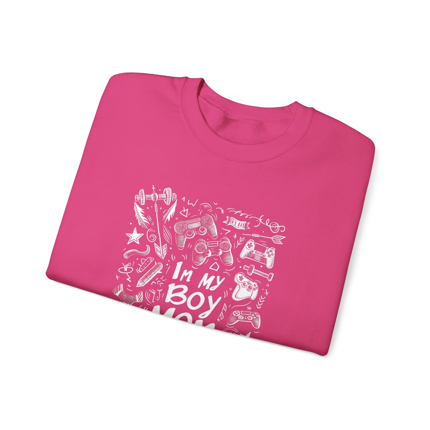 Unisex Heavy Blend™ Crewneck Sweatshirt - In My Boy Mom Era - Gamer