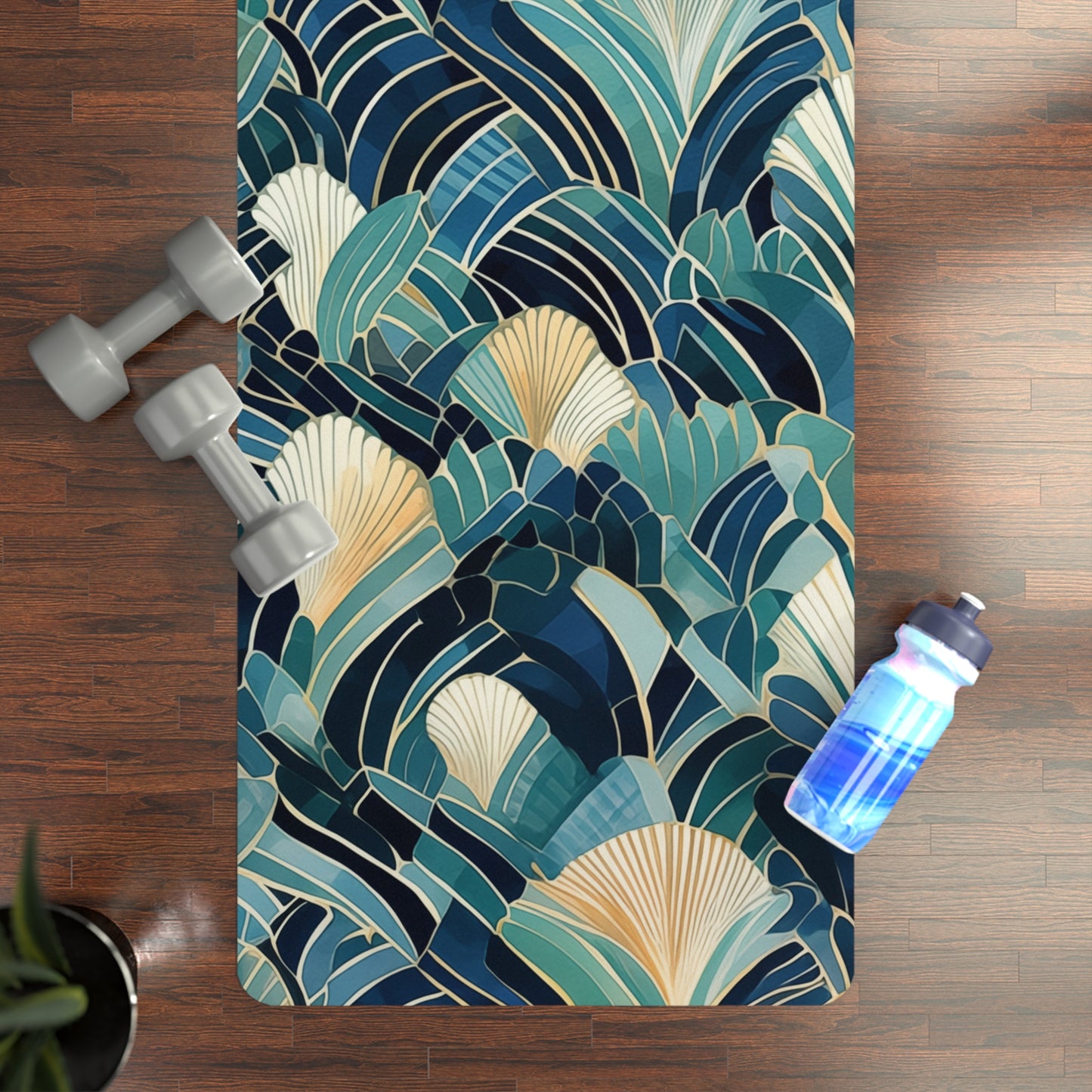 Rubber Yoga Mat- Burchard Paris Tribal
