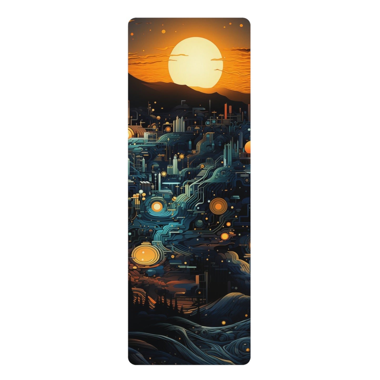Rubber Yoga Mat- Hildegund Tadasana 8bit