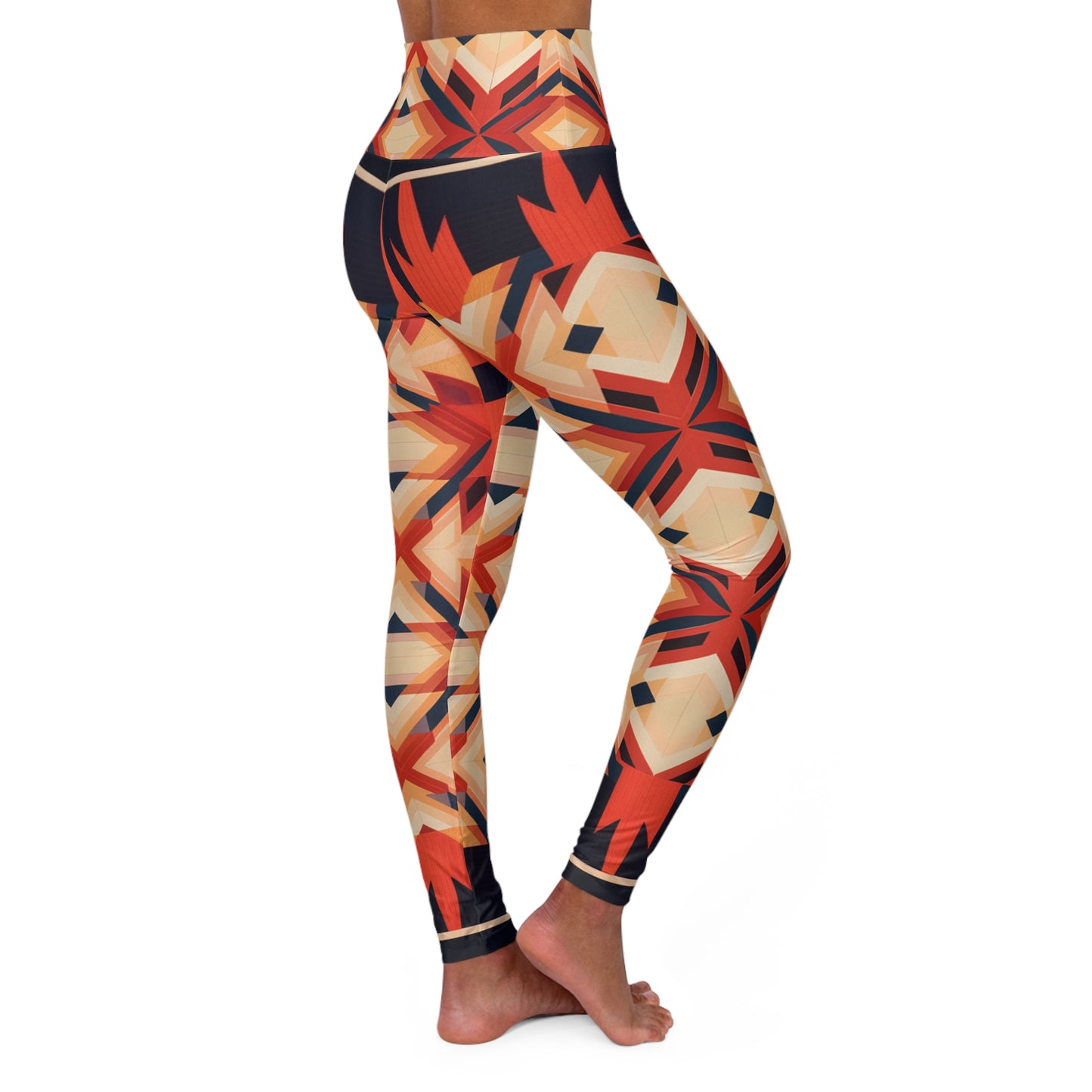 High Waisted Leggings - VelazquezianAndalusia