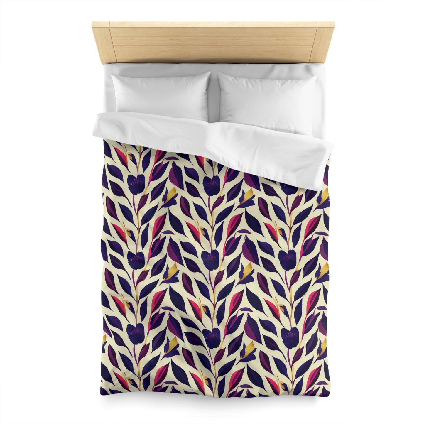 Violet Flourish Damask - Duvet Cover