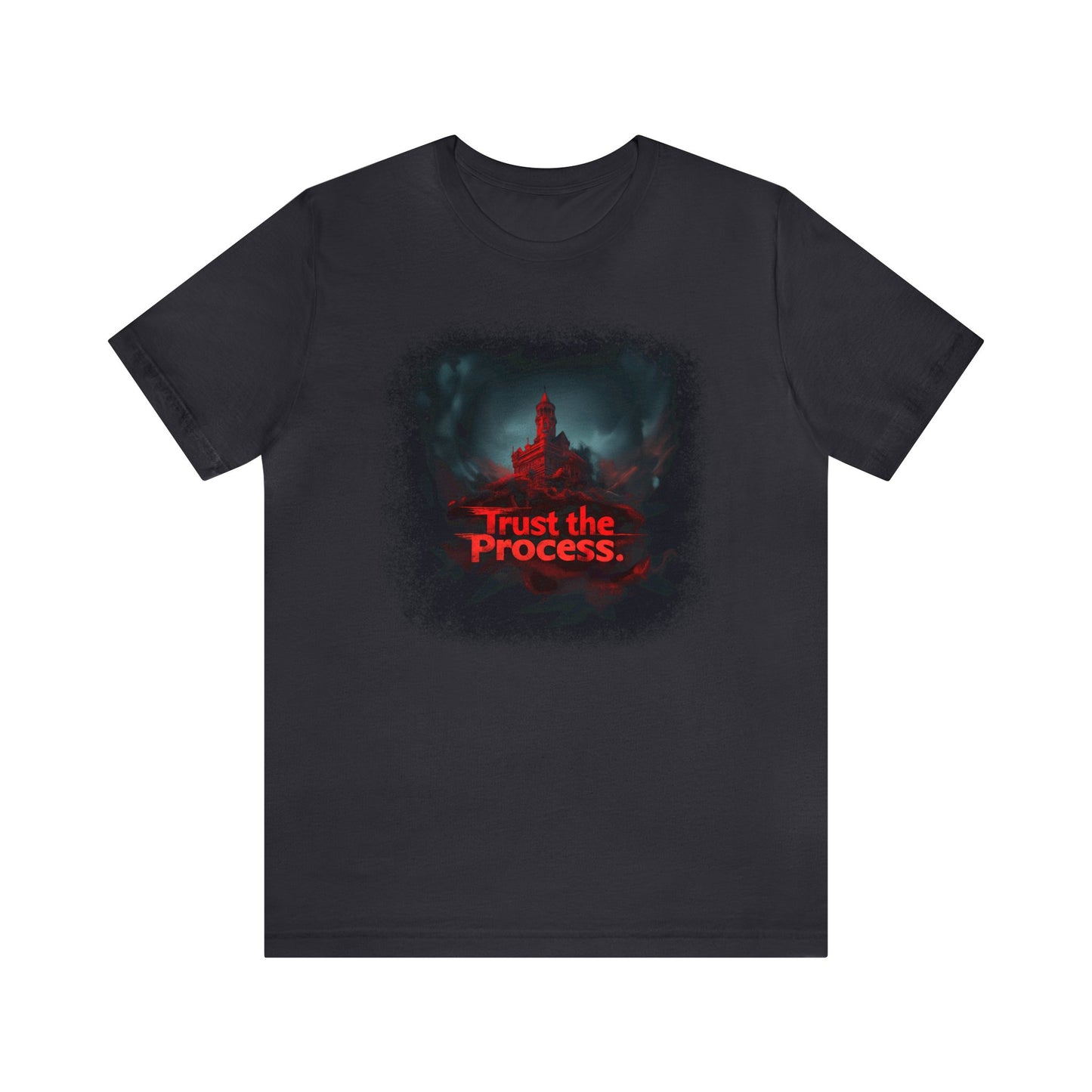 Unisex Jersey Short Sleeve Tee - Trust The Process Horror