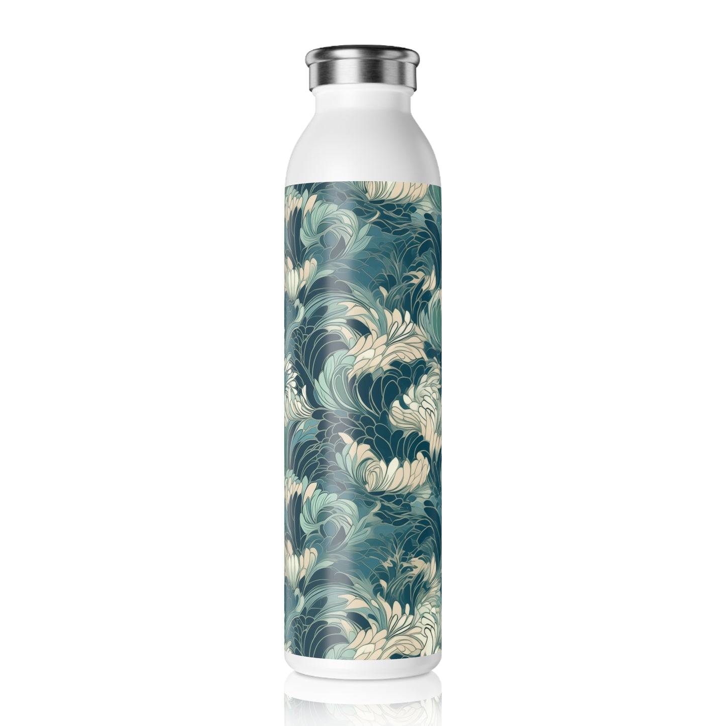 Slim Water Bottle - Gregoria Ustrasana Chinoiserie