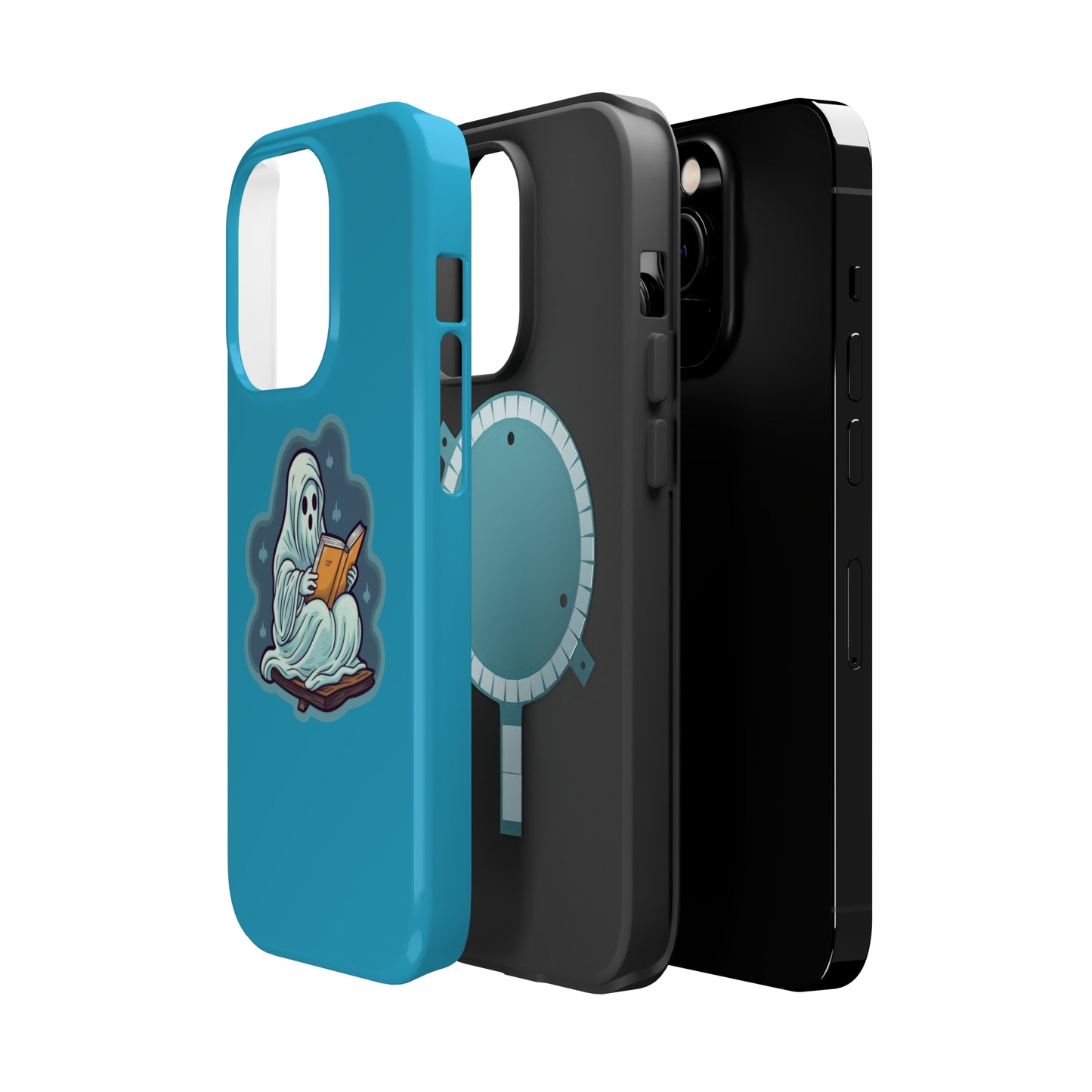 Bookish Ghost Phone Case, Halloween Literary iPhone Case, Teacher's Halloween Present, Librarian Themed Phone Case, Spooky Ghost iPhone Case
