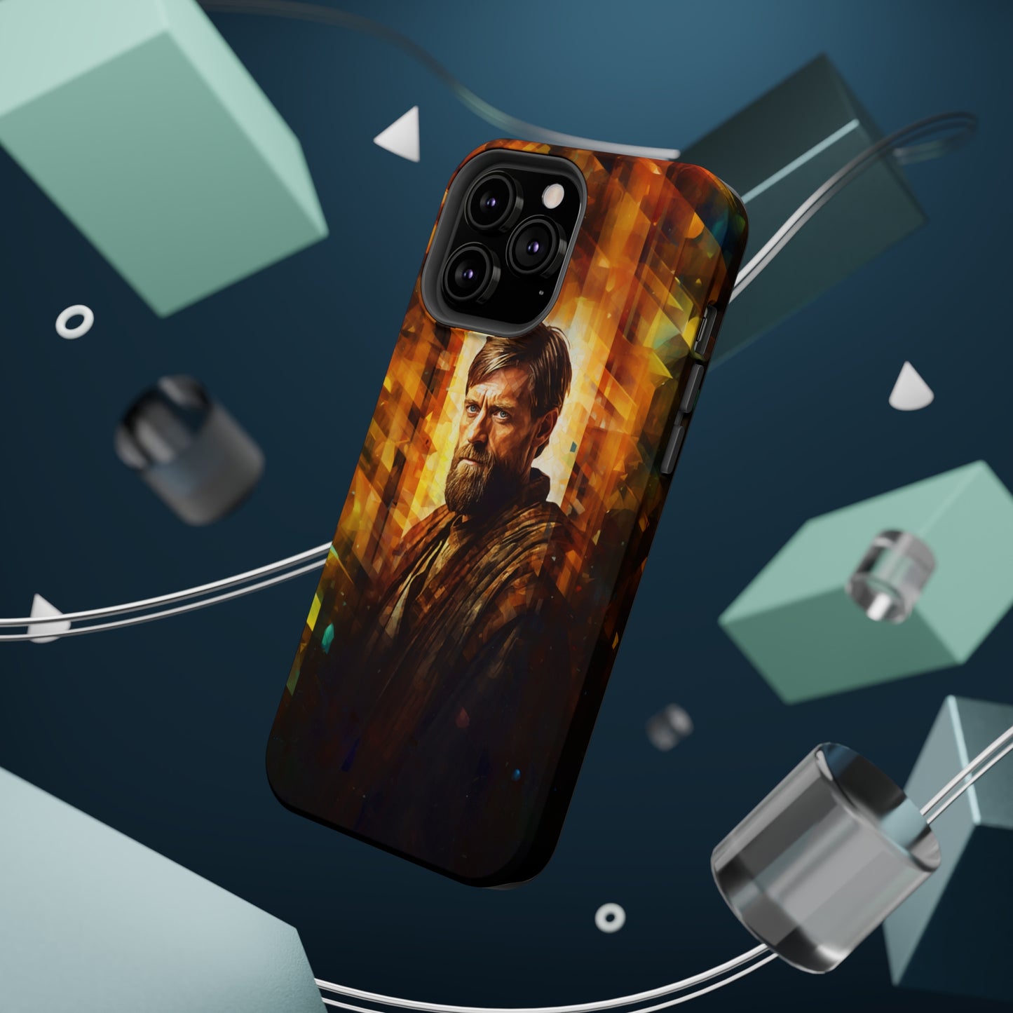 MagSafe Tough iPhone Case - Obi Wan Kenobi Abstract Expressionism