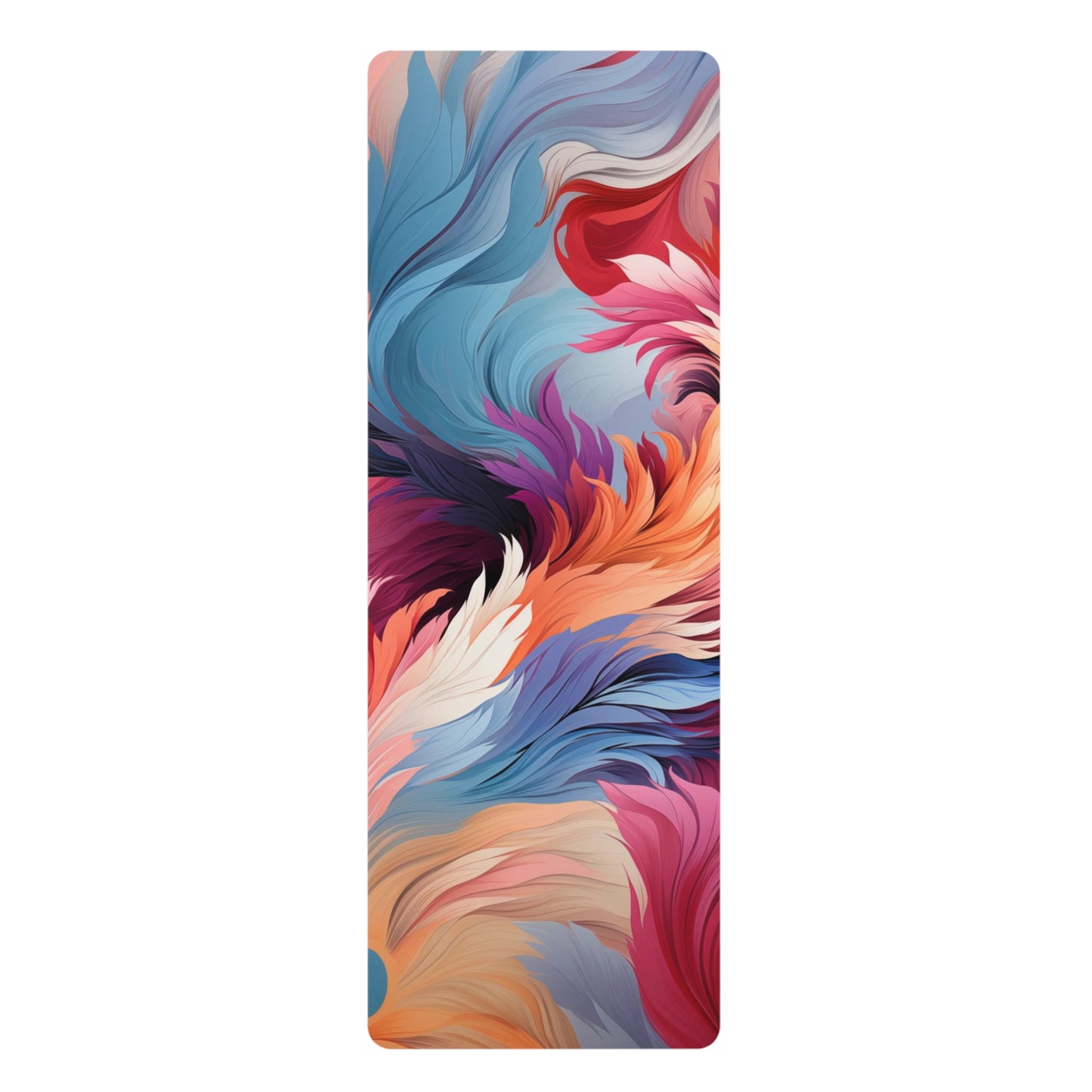 Rubber Yoga Mat- Bard Makarasana Retro Anime Abstract