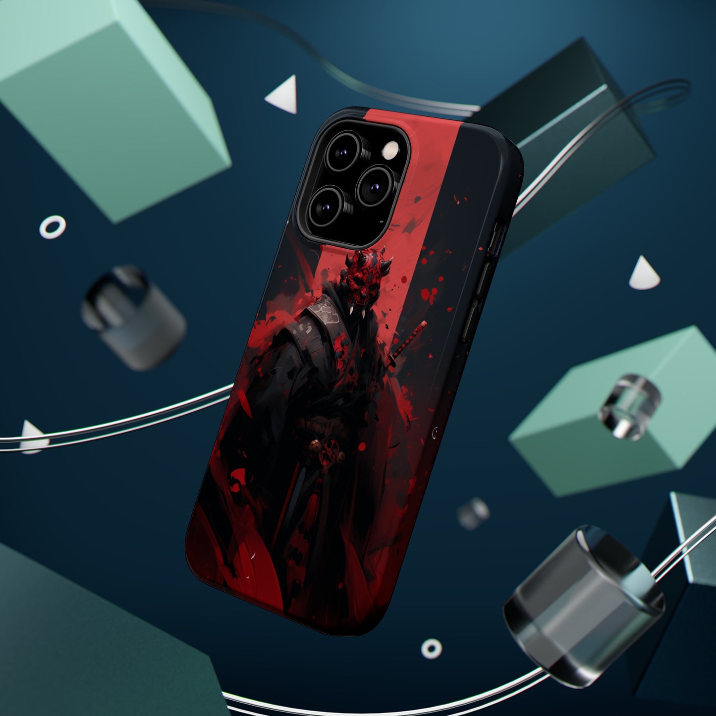 MagSafe Tough iPhone Case - Darth Maul Samurai High Detail