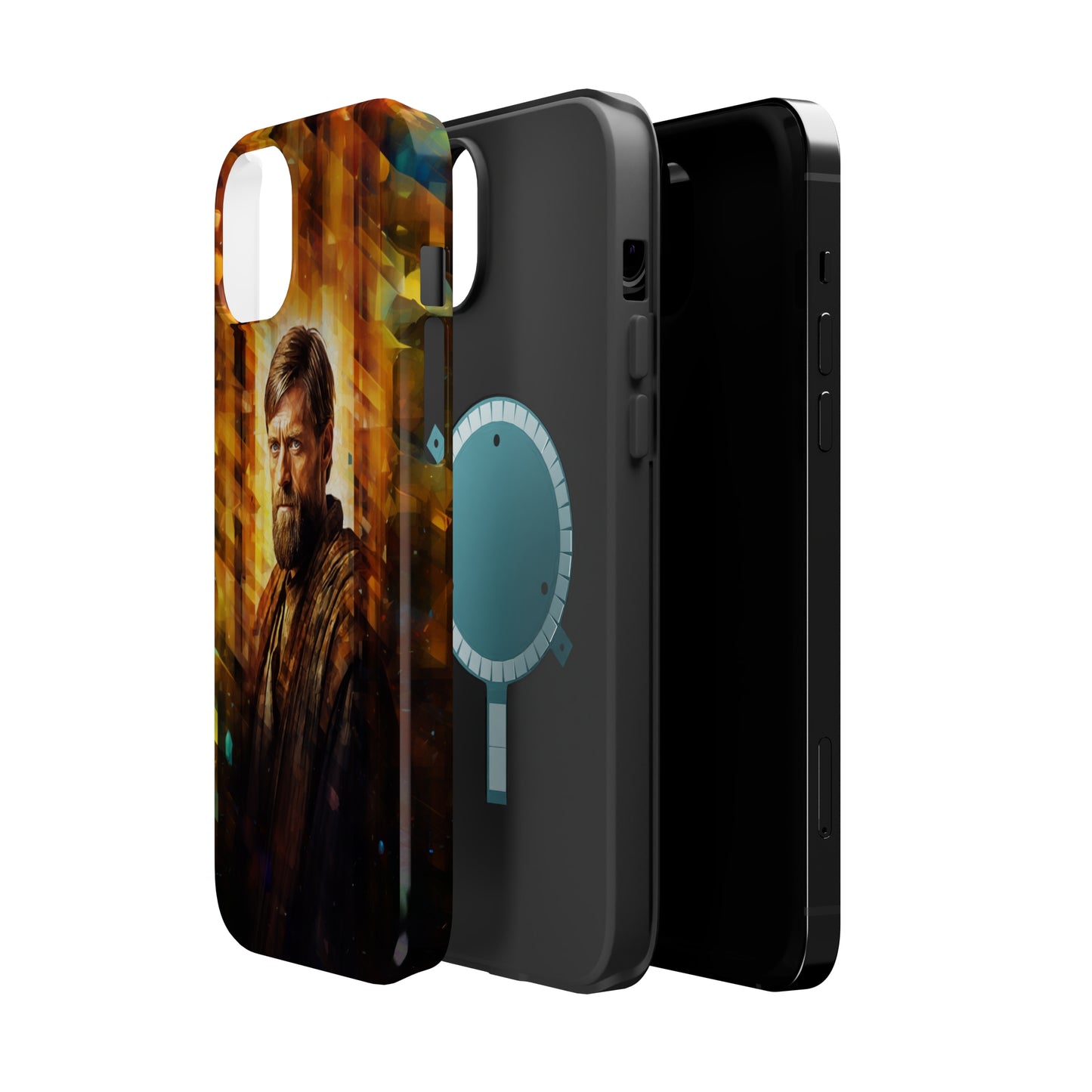 MagSafe Tough iPhone Case - Obi Wan Kenobi Abstract Expressionism