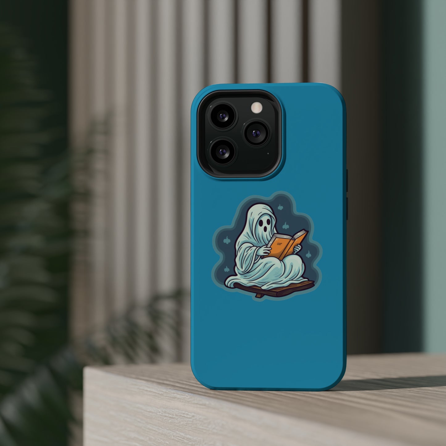 Bookish Ghost Phone Case, Halloween Literary iPhone Case, Teacher's Halloween Present, Librarian Themed Phone Case, Spooky Ghost iPhone Case