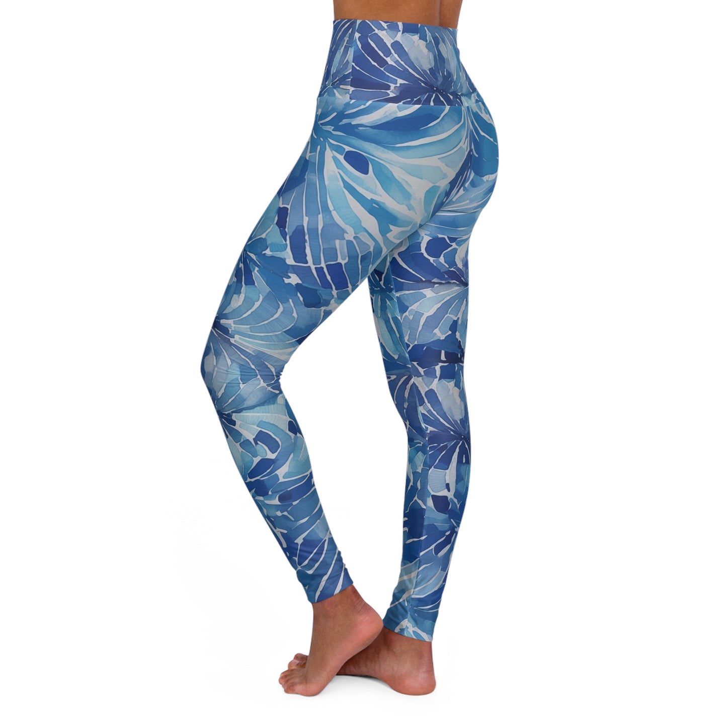 High Waisted Leggings - Colette Flint Shibori