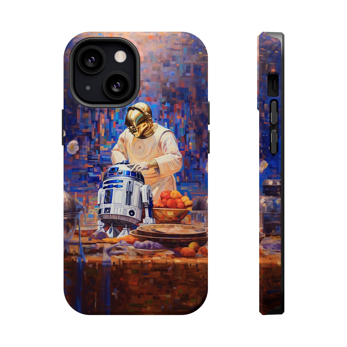 MagSafe Tough iPhone Case - R2D2Baking in the kitchen wearing an apron