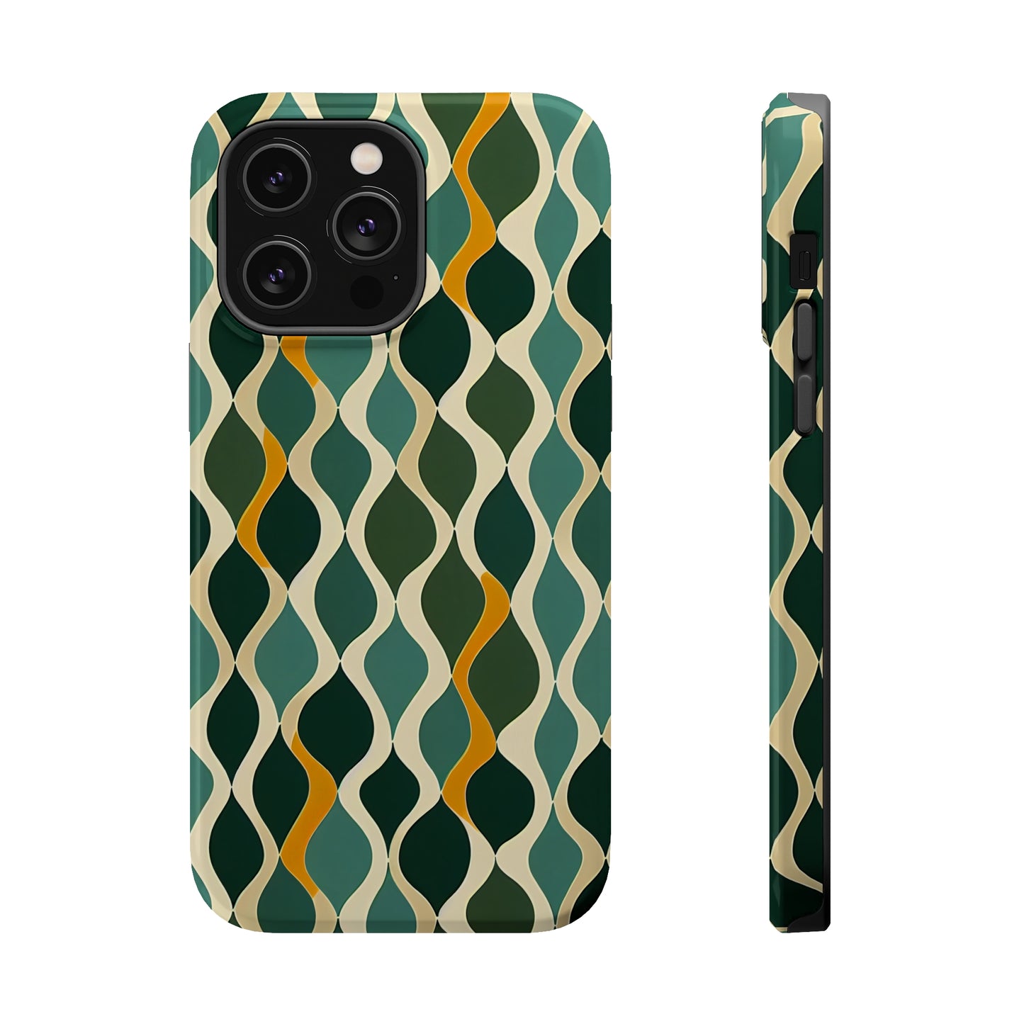 MagSafe Tough iPhone Case - Deco Aqua Ringlets.png
