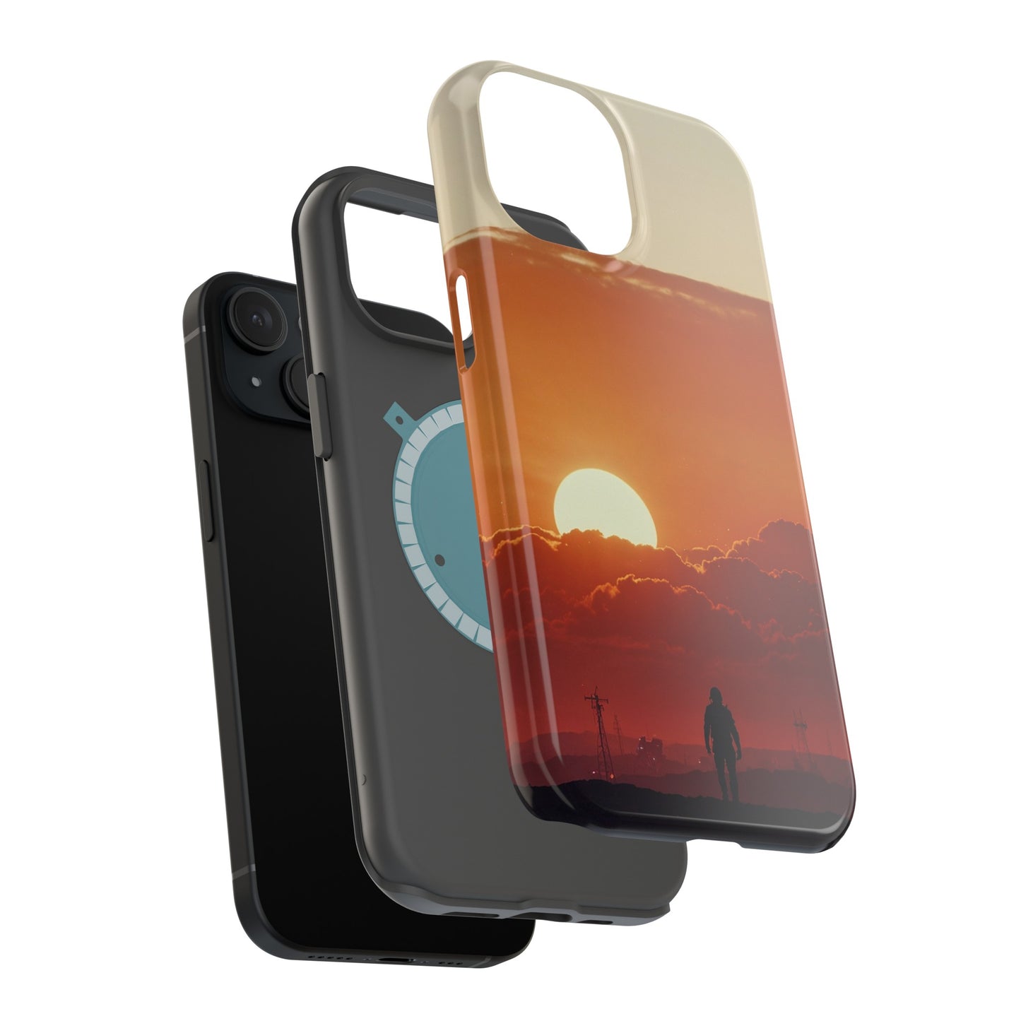 MagSafe Tough iPhone Case - Galactic Synthwave