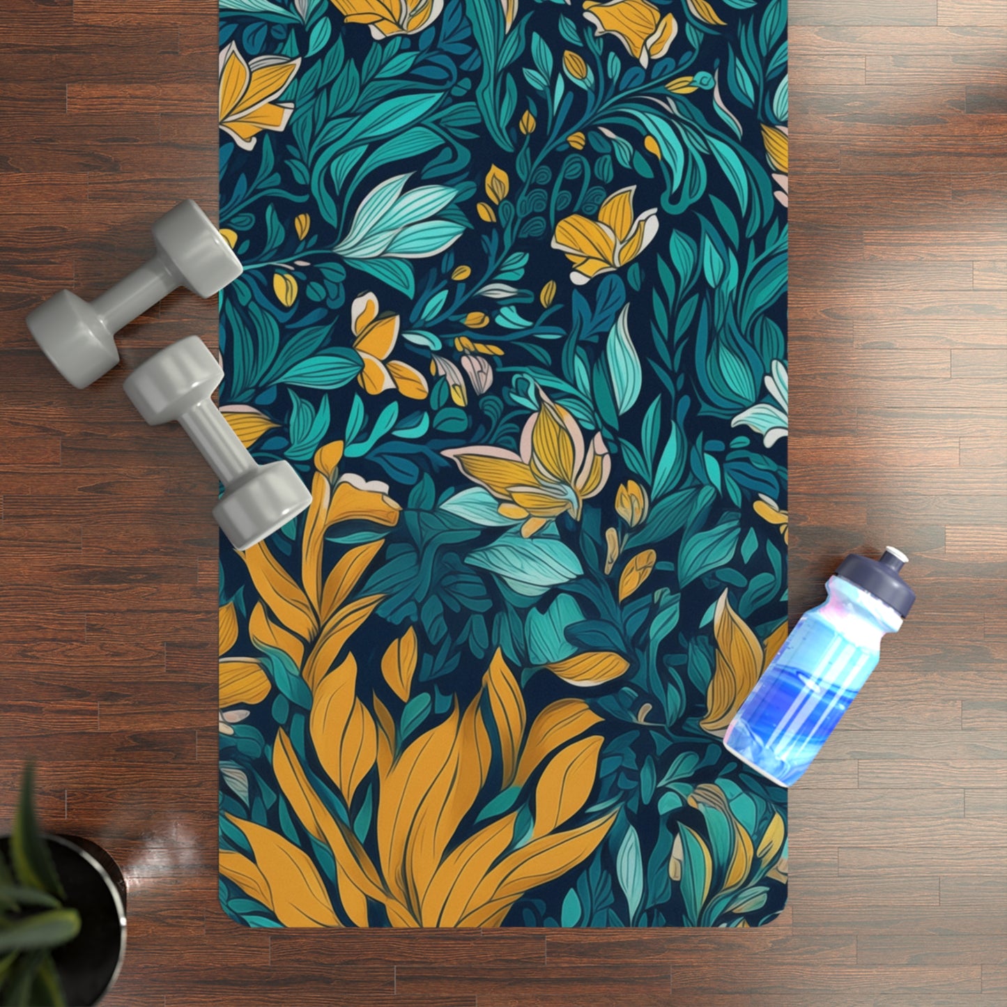 Rubber Yoga Mat- Bogdana Juizde Fora Ditsy Floral