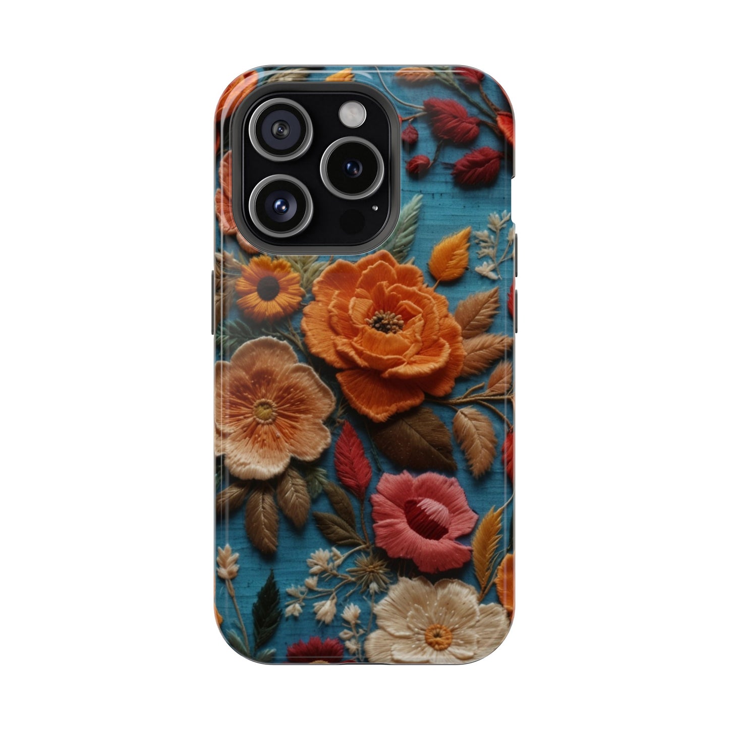 MagSafe Tough iPhone Case - Embroidered Artistry