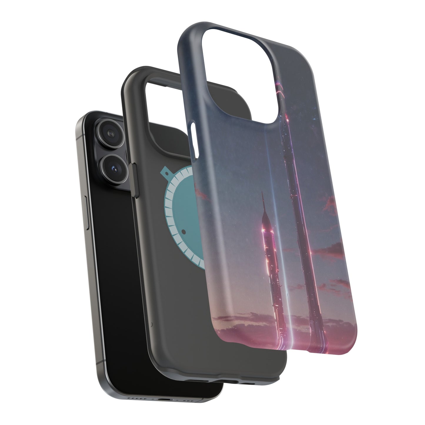 MagSafe Tough iPhone Case - Galactic Cyberpunk