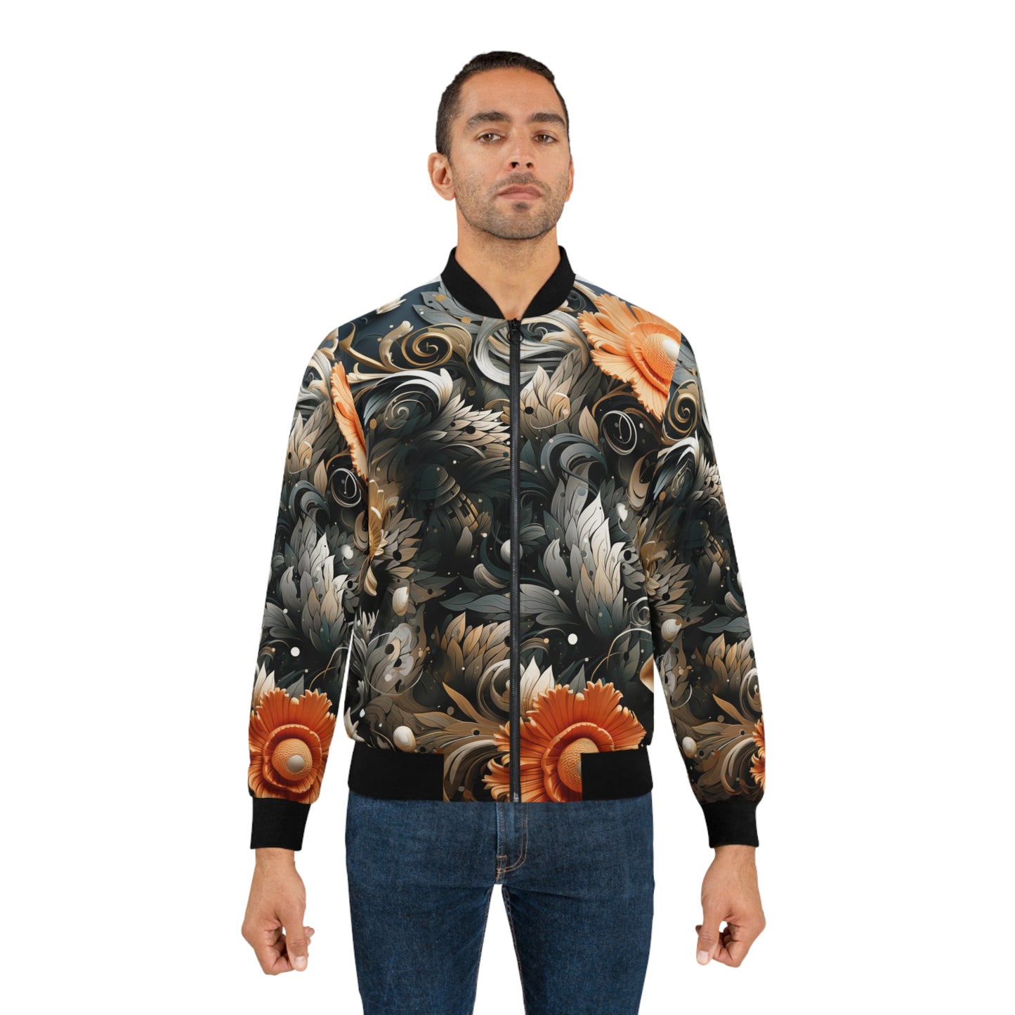 Men's Bomber Jacket - Boba Fett Japanese ink Art