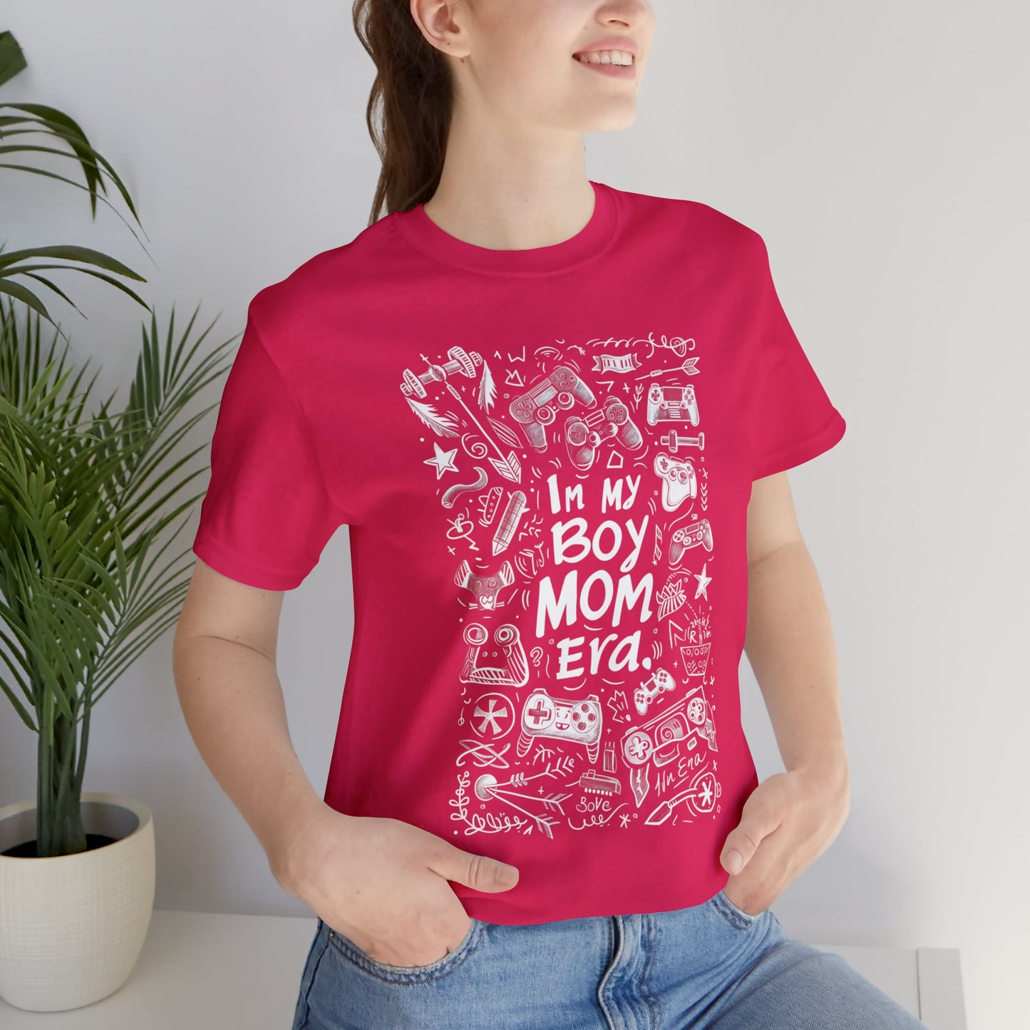 Unisex Jersey Short Sleeve Tee - In My Boy Mom Era - Gamer