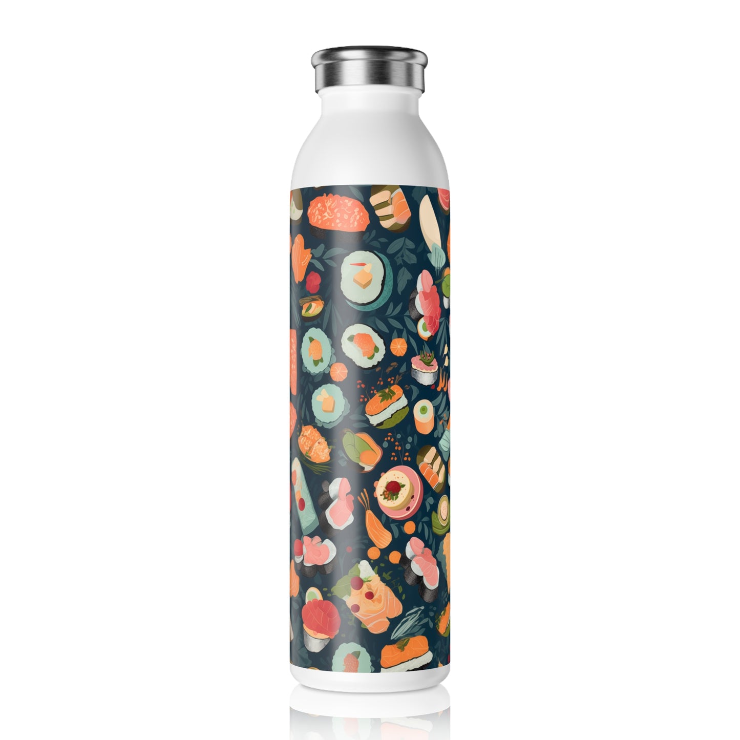 Slim Water Bottle - Regina Coyoacan Cute Sushi