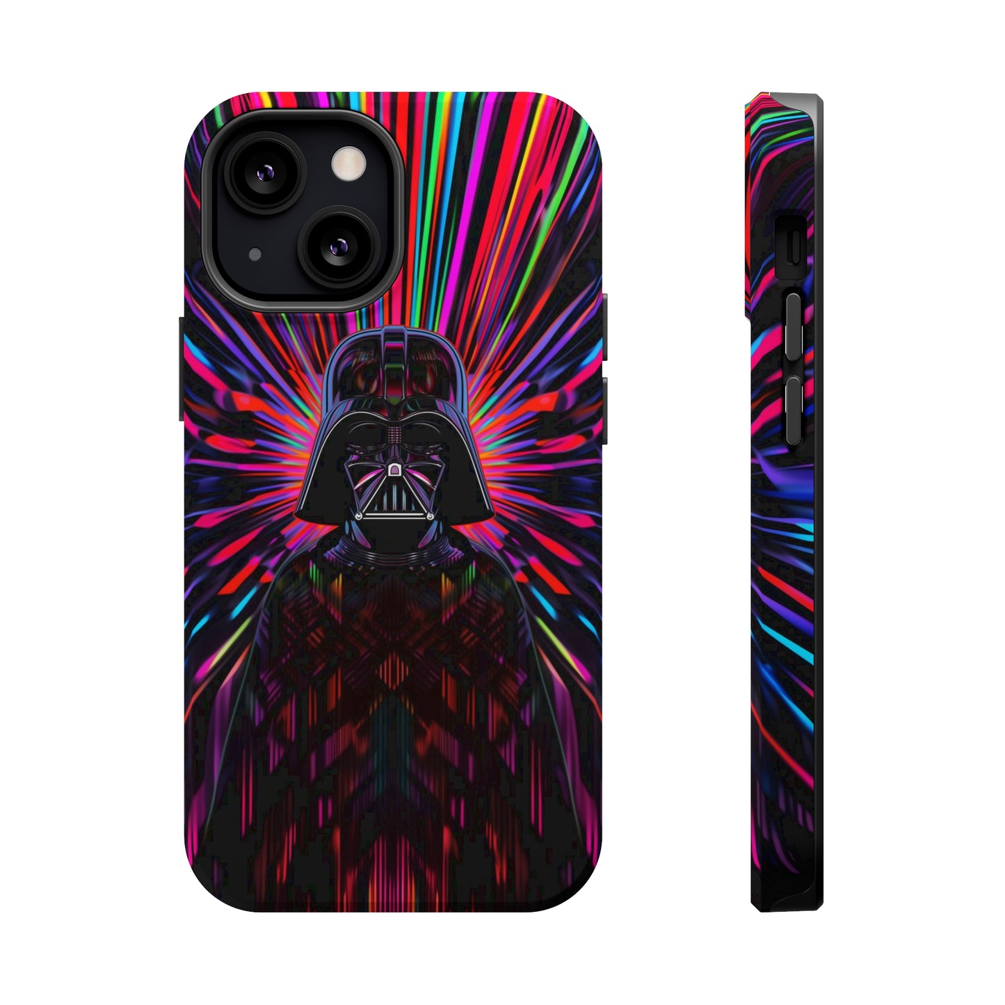 MagSafe Tough iPhone Case - Darth Vader Op Art Vintage