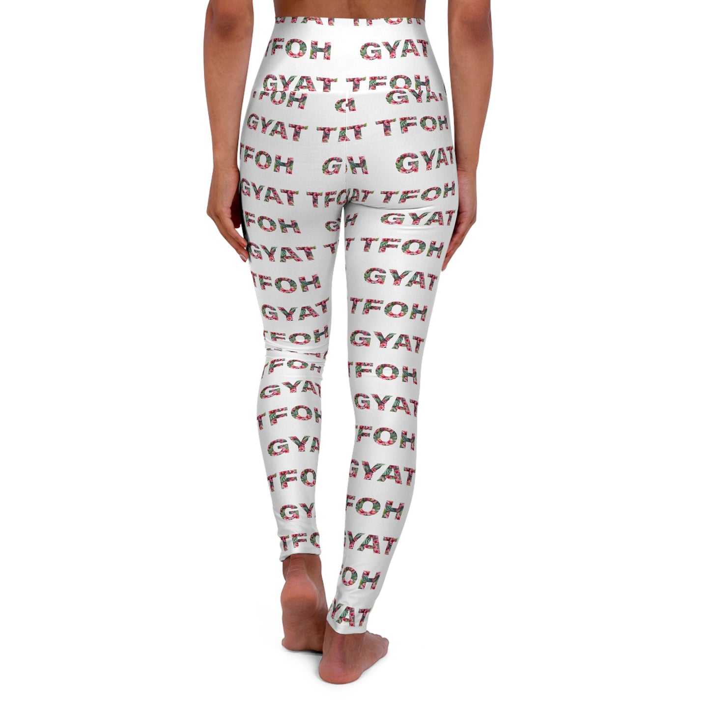 High Waisted Leggings | GYAT TFOH Hawaiian Hibiscus