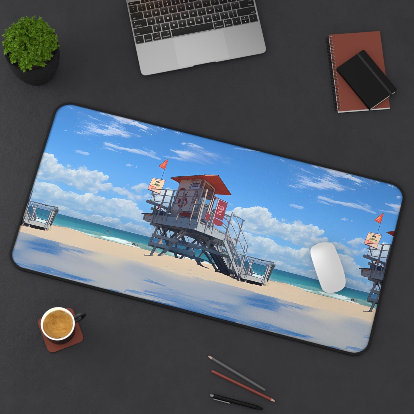 Desk Mat - Love and Santa Monica