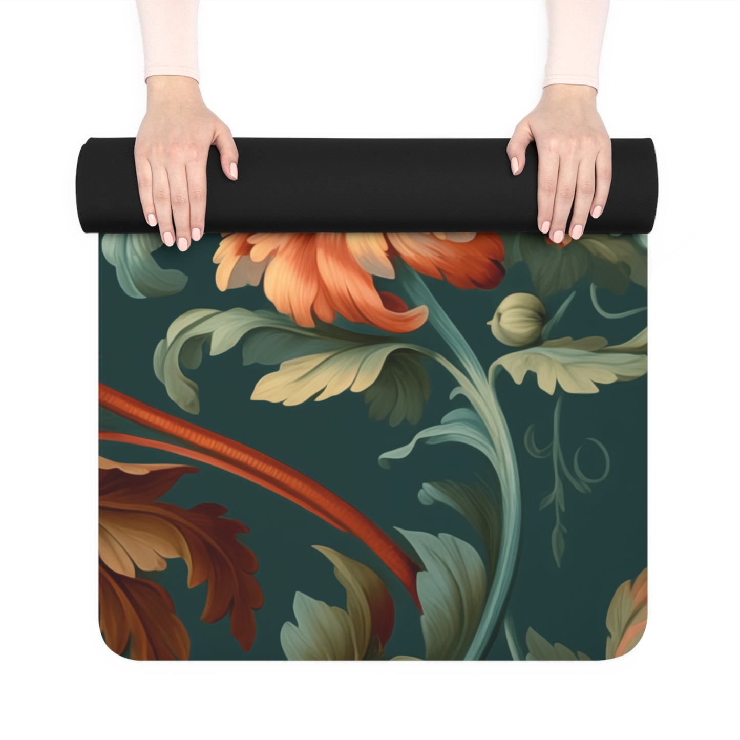 Rubber Yoga Mat- Sun Grasse Floral