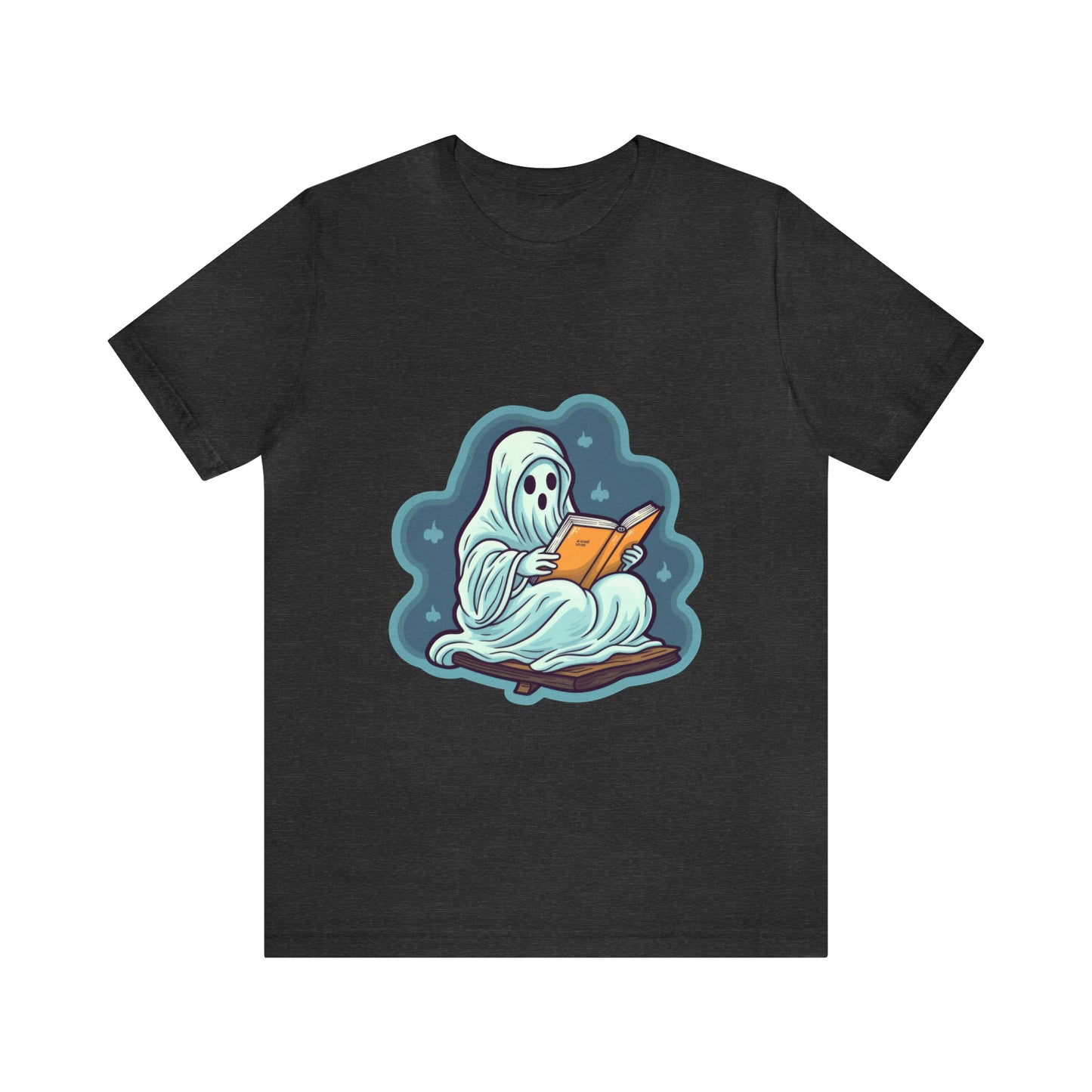 Bookish Ghost Tee, Halloween Literary Tee, Teacher's Halloween Present, Librarian Themed Tee, Spooky Ghost Tee